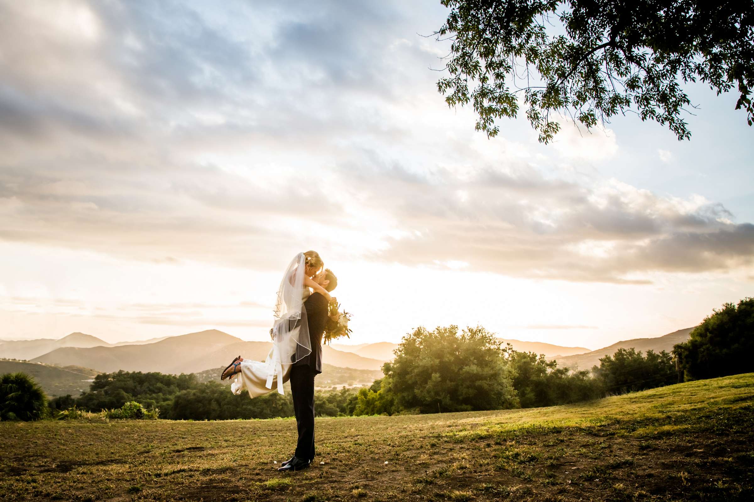 Romantic moment at Condors Nest Ranch Wedding, Allison and Justin Wedding Photo #58 by True Photography