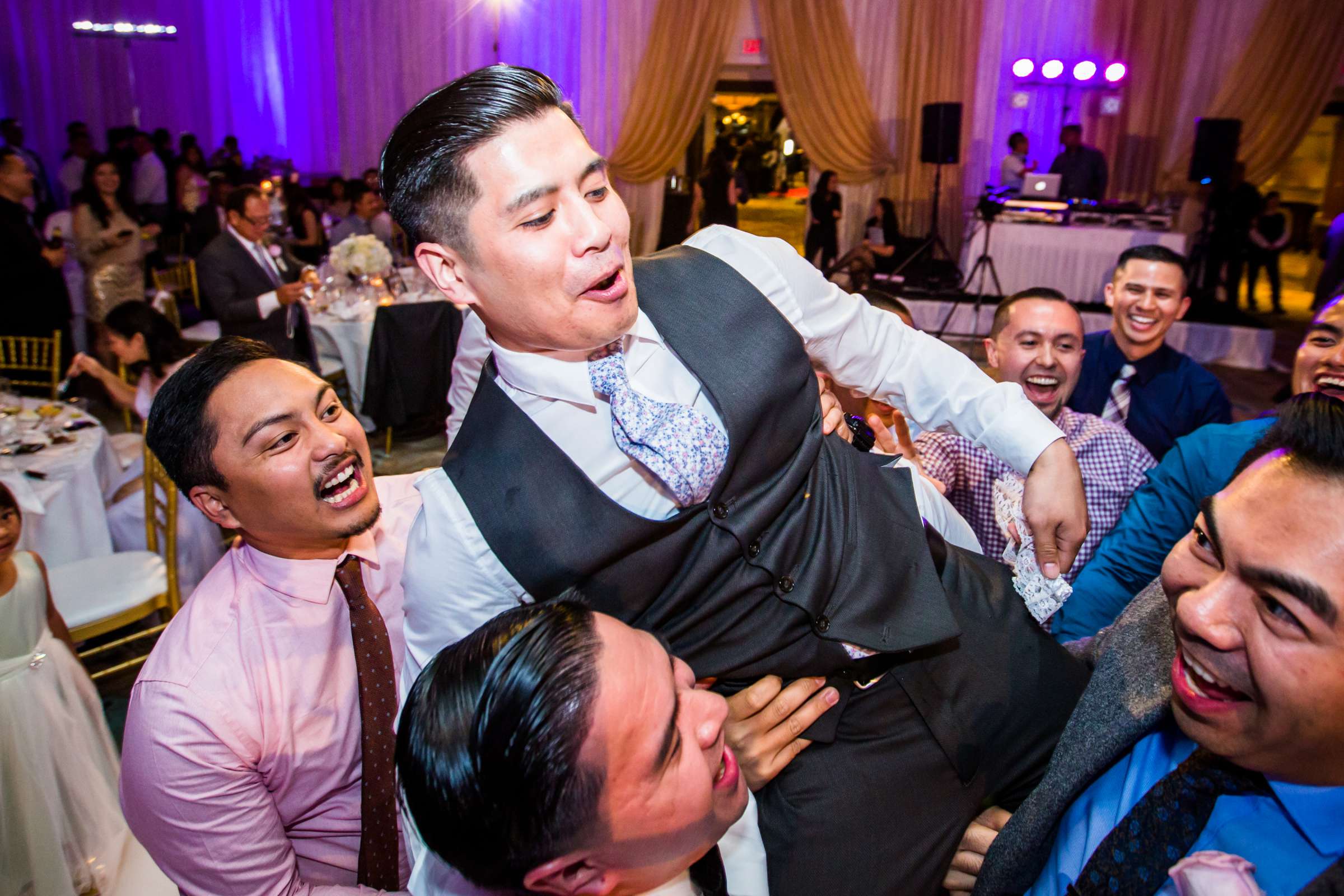 The Westin San Francisco Airport Wedding coordinated by Dreams on a Dime Events & Weddings, Katrina and Christopher Wedding Photo #160 by True Photography