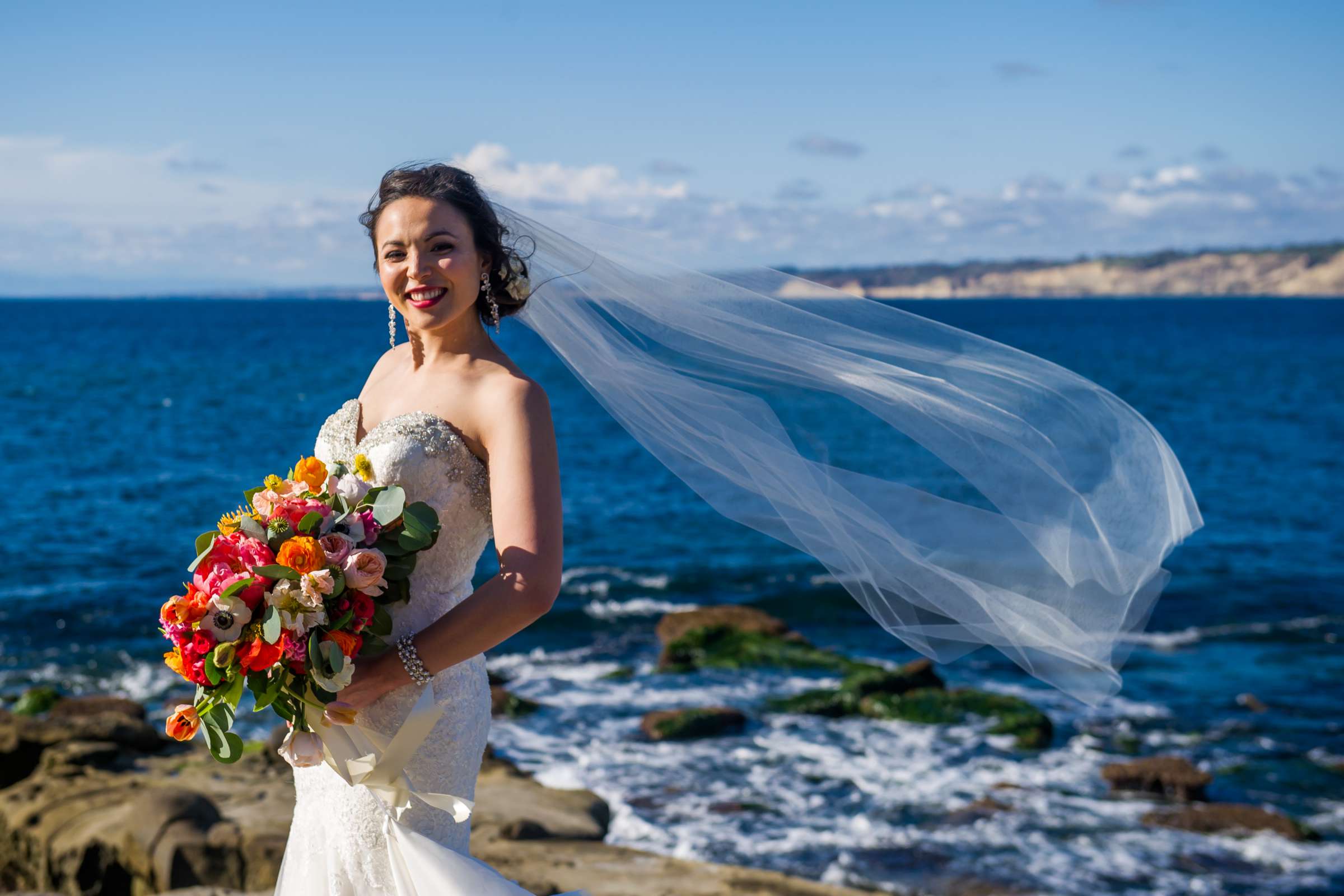 La Valencia Wedding coordinated by Crown Weddings, Autumn and Steven Wedding Photo #222902 by True Photography