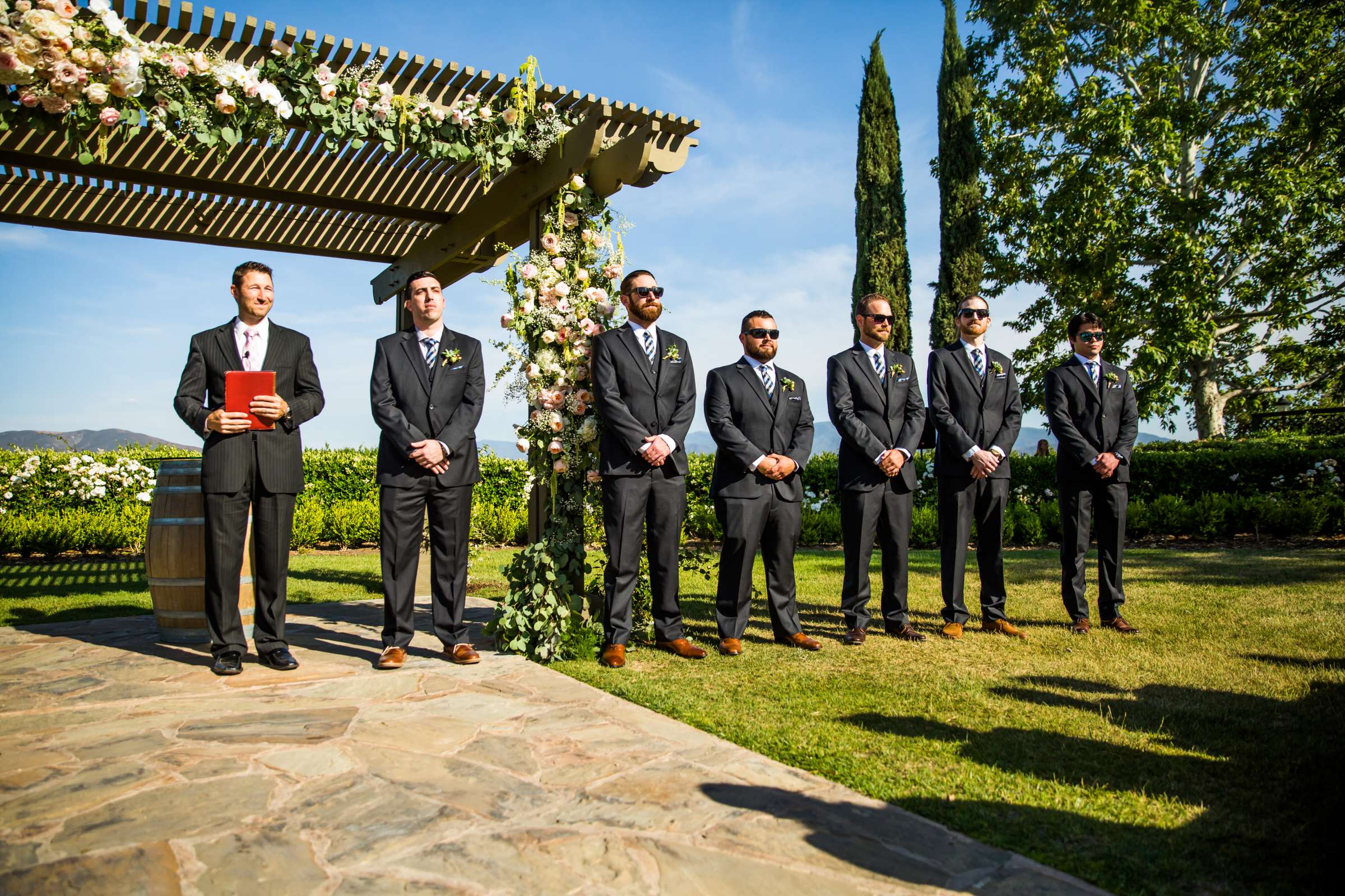 Ponte Estate Winery Wedding coordinated by Seven Stems Floral Design & Events, Jennifer and Justin Wedding Photo #63 by True Photography