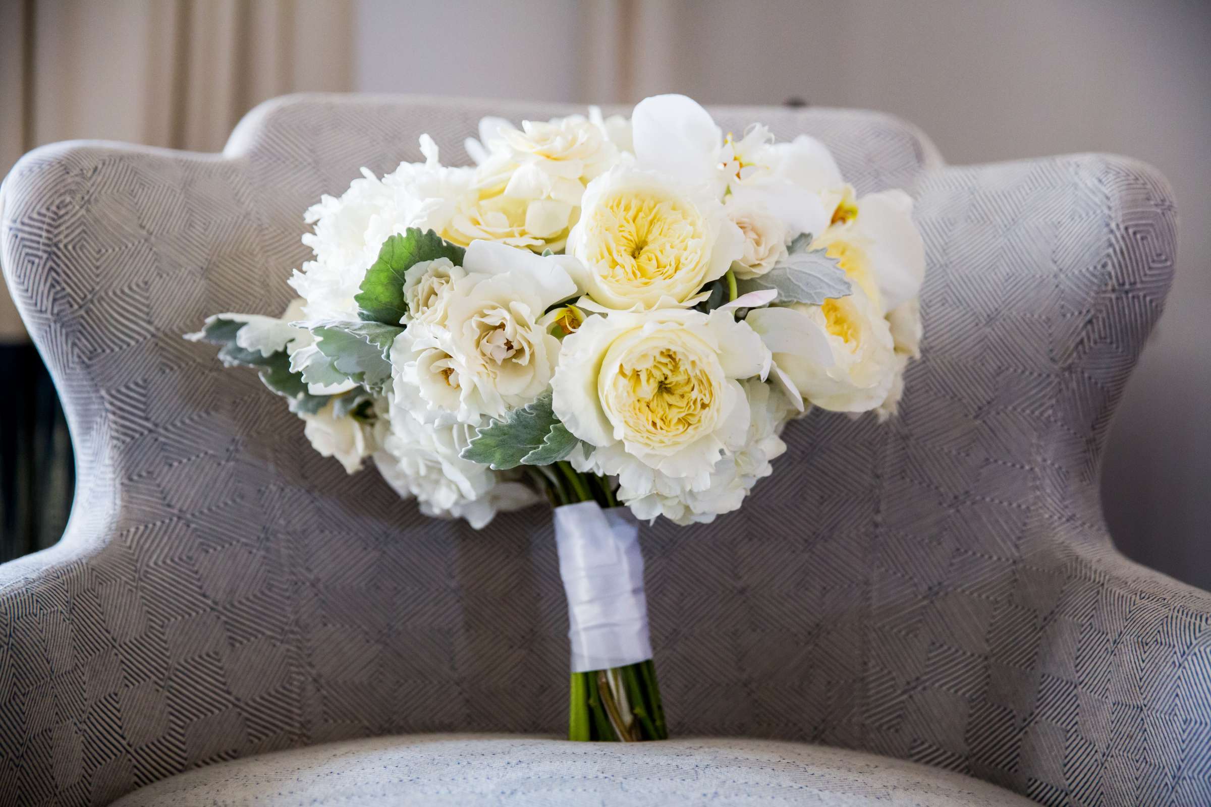 White colors, Bouquet at Park Hyatt Aviara Wedding, Kelly and Greg Wedding Photo #17 by True Photography