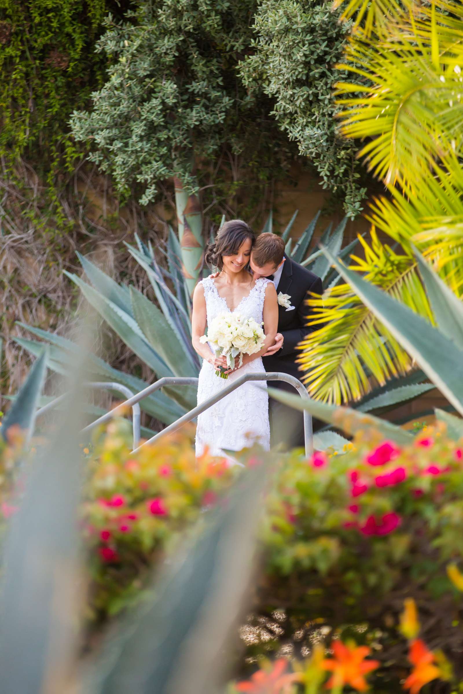 Bride and Groom, Stylized Portrait at The Ultimate Skybox Wedding, Lisa and Aaron Wedding Photo #236396 by True Photography