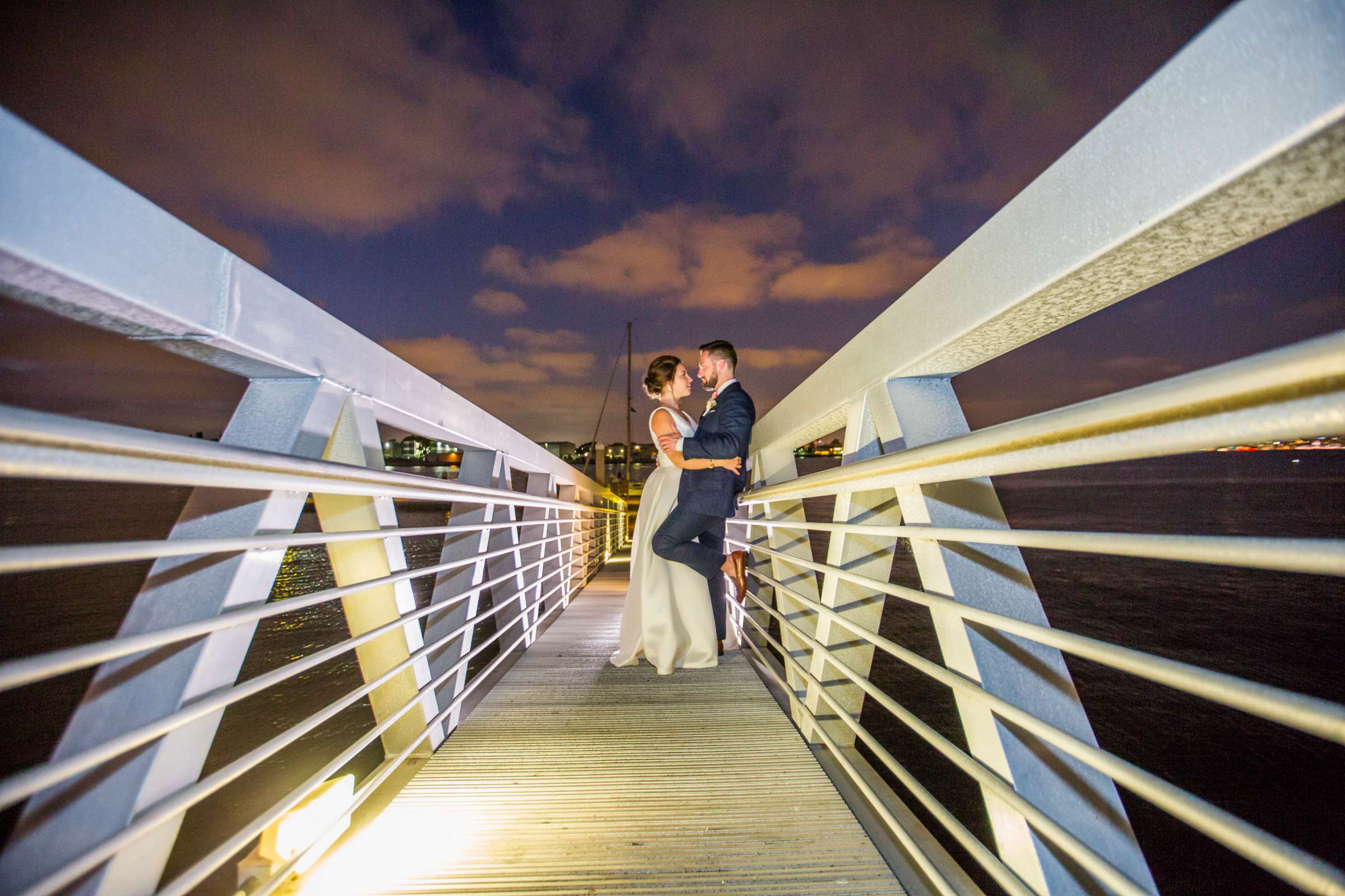 Night Shot at Bali Hai Wedding coordinated by Serendipity Events, Kate and Eric Wedding Photo #4 by True Photography