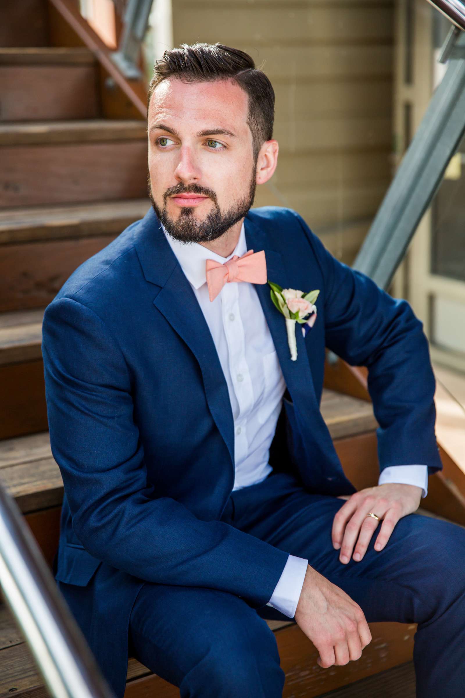 Groom at Bali Hai Wedding coordinated by Serendipity Events, Kate and Eric Wedding Photo #6 by True Photography