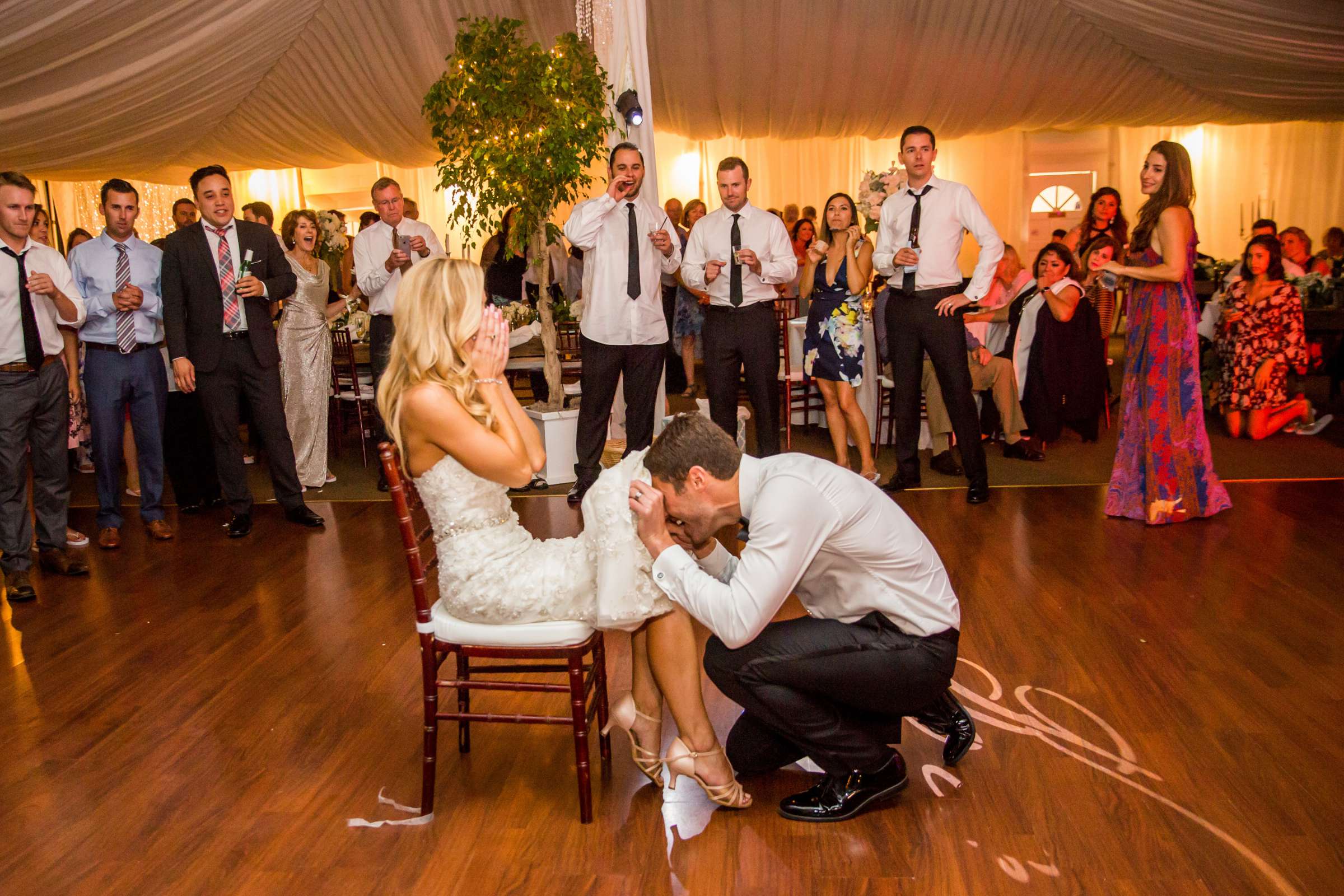 Bouquet and Garter Toss at Wedding coordinated by Events by Jamie Nicole Sheets, Diana and Kyle Wedding Photo #256153 by True Photography