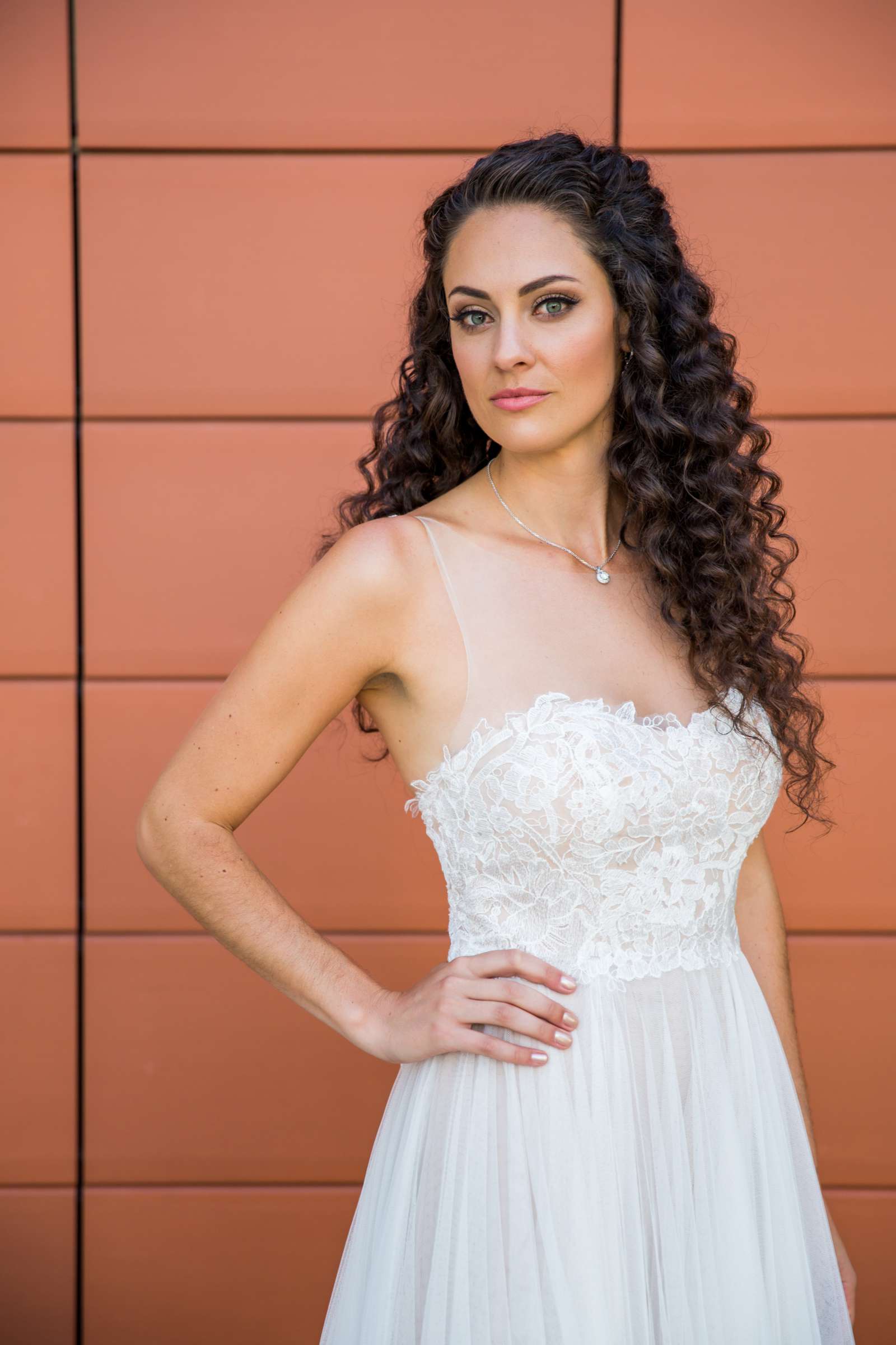 Orange colors at San Diego Central Library Wedding coordinated by Heather Loree Events, Jaclyn and Polly Wedding Photo #5 by True Photography