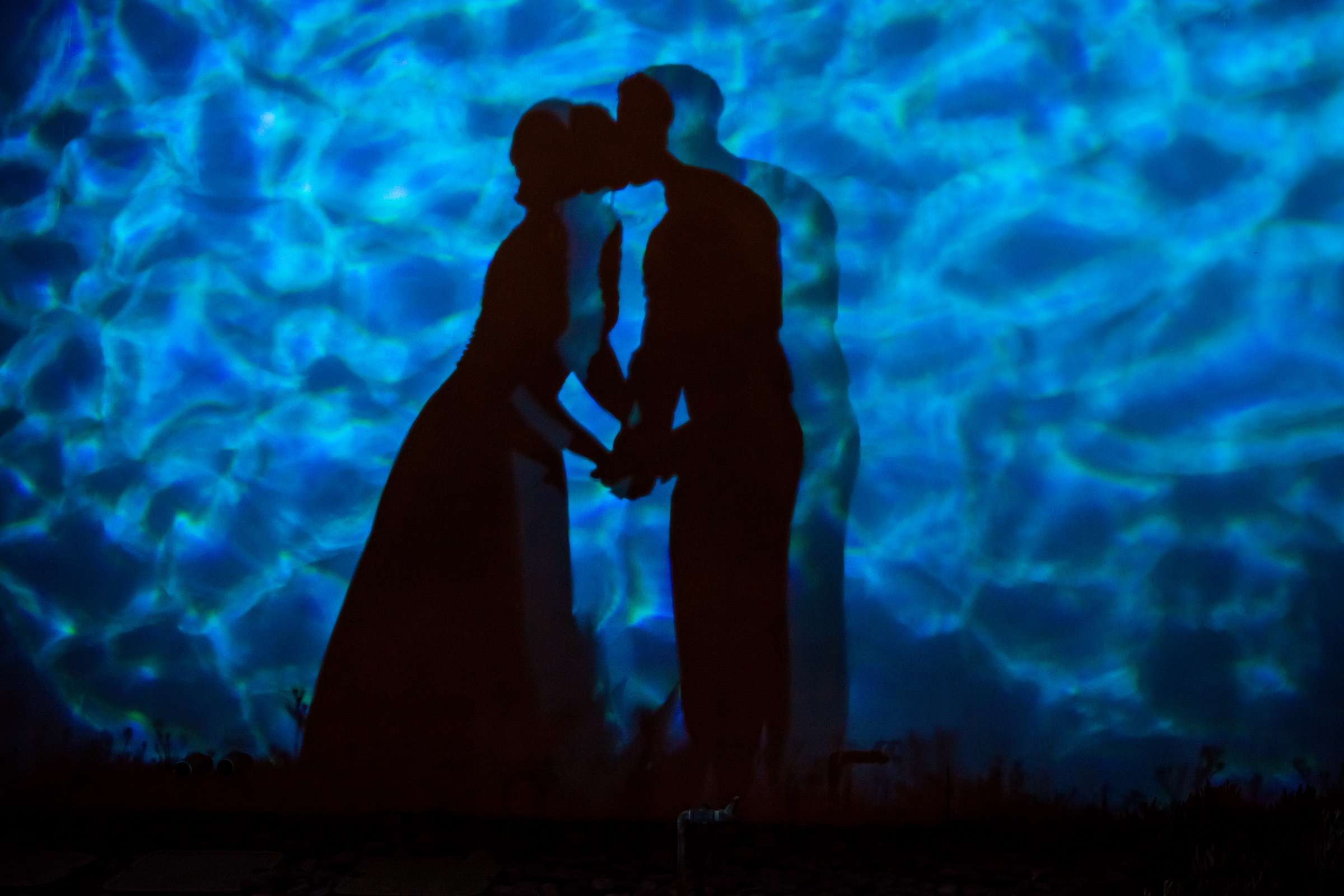 Reflection, Blue colors, Artsy moment at Paradise Point Wedding, Rachel and Craig Wedding Photo #1 by True Photography