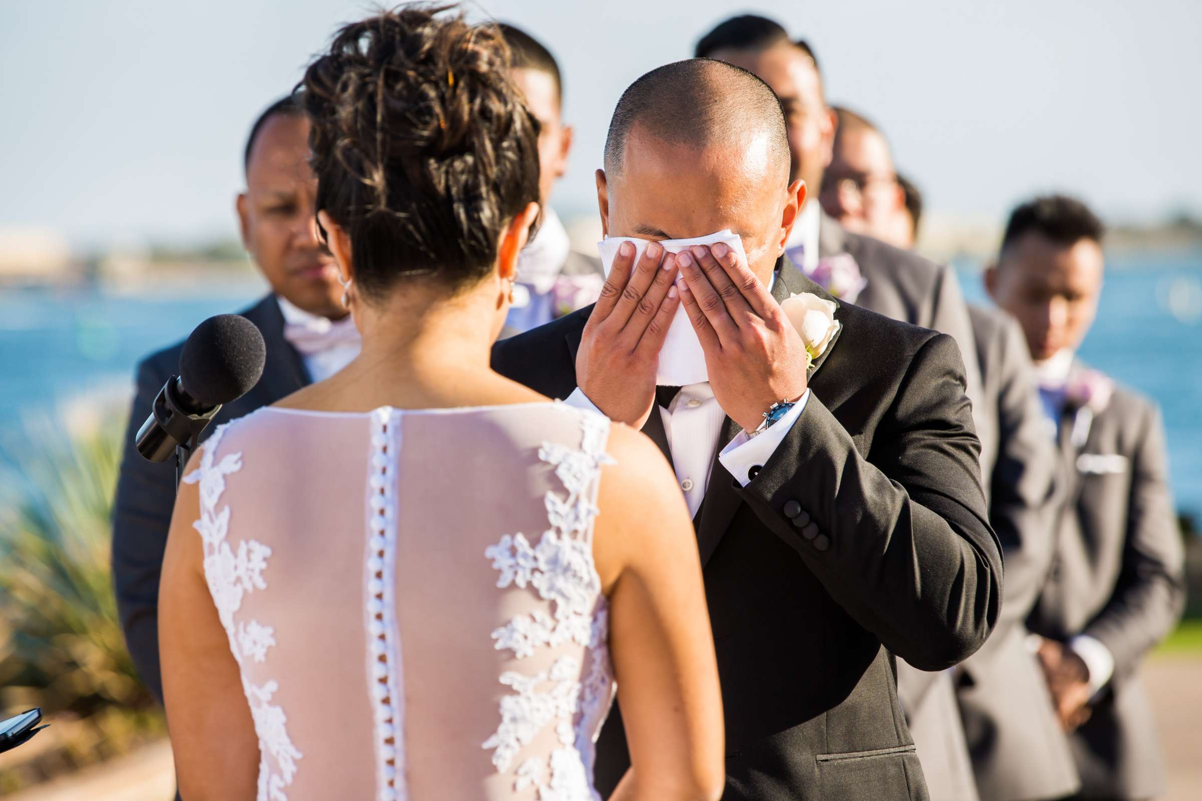 Emotional moment, Ceremony at Admiral Kidd Club Wedding, Annie and Patrick Wedding Photo #82 by True Photography