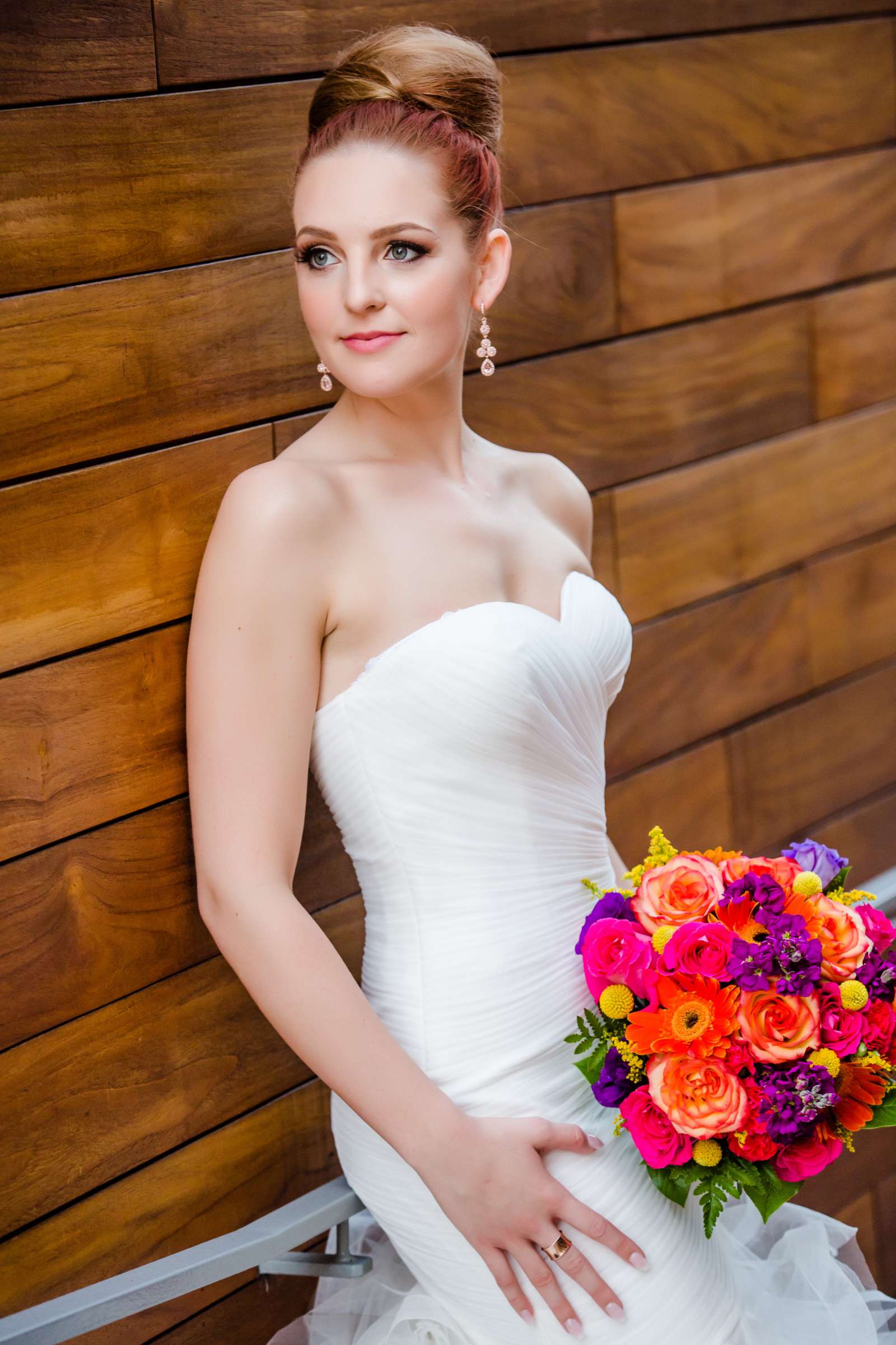 Bride at Scripps Seaside Forum Wedding, Callie and Robert Wedding Photo #264108 by True Photography