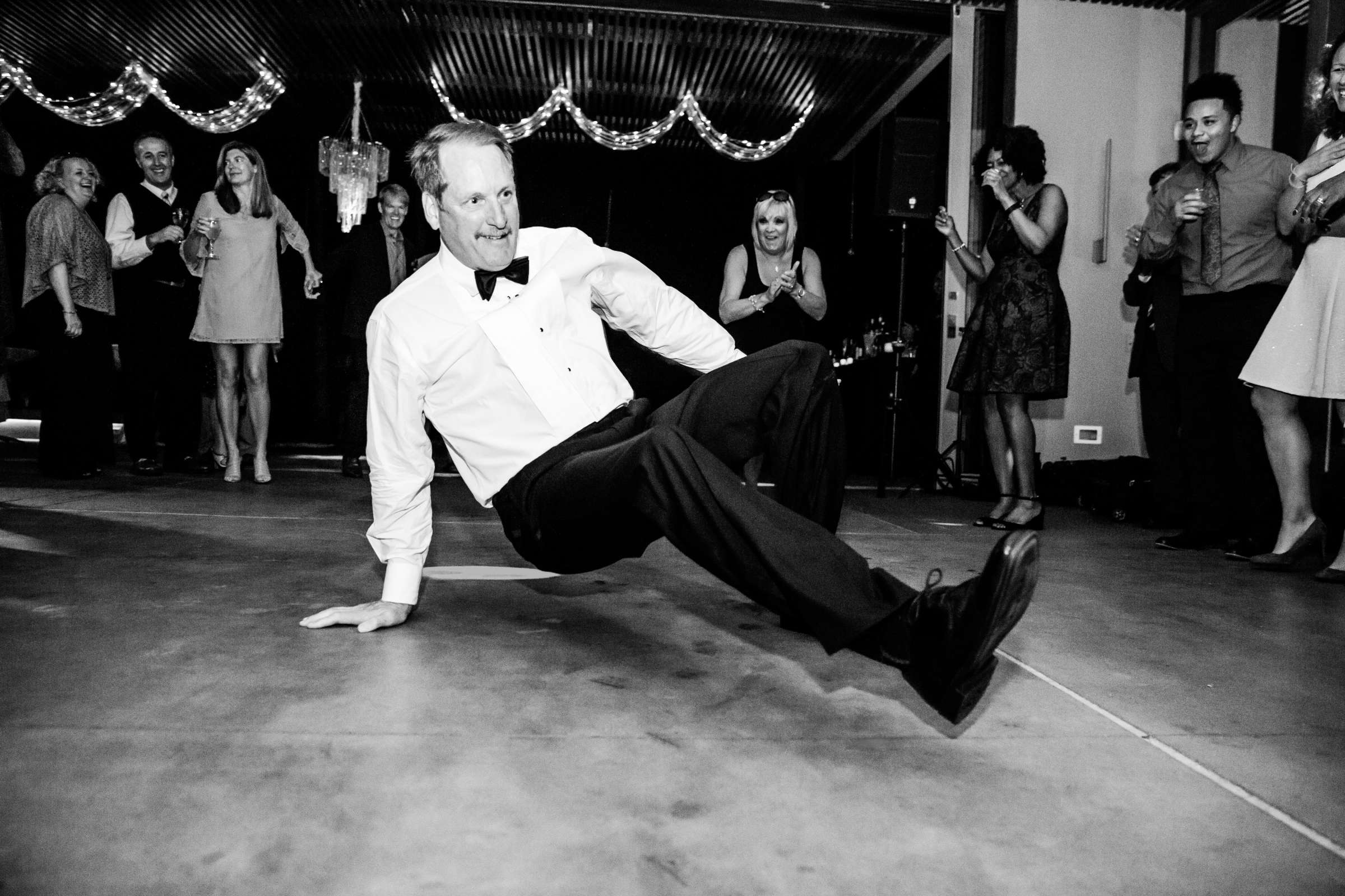 Reception, Black and White photo at Scripps Seaside Forum Wedding, Callie and Robert Wedding Photo #265057 by True Photography