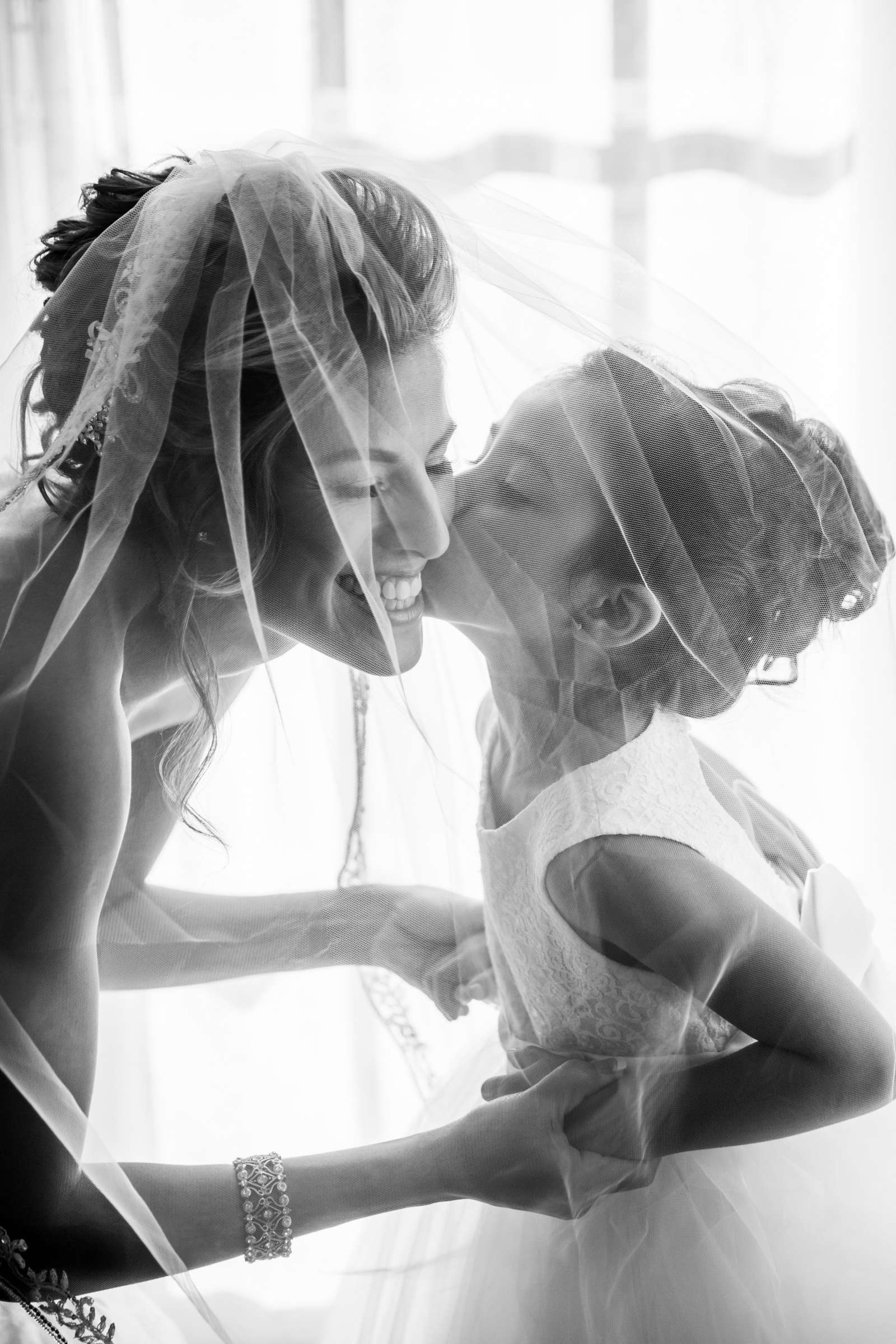 Flower Girl, Bride, Veil at Calamigos Ranch Wedding coordinated by DB Creativity, Maria and Gonsalo Wedding Photo #9 by True Photography