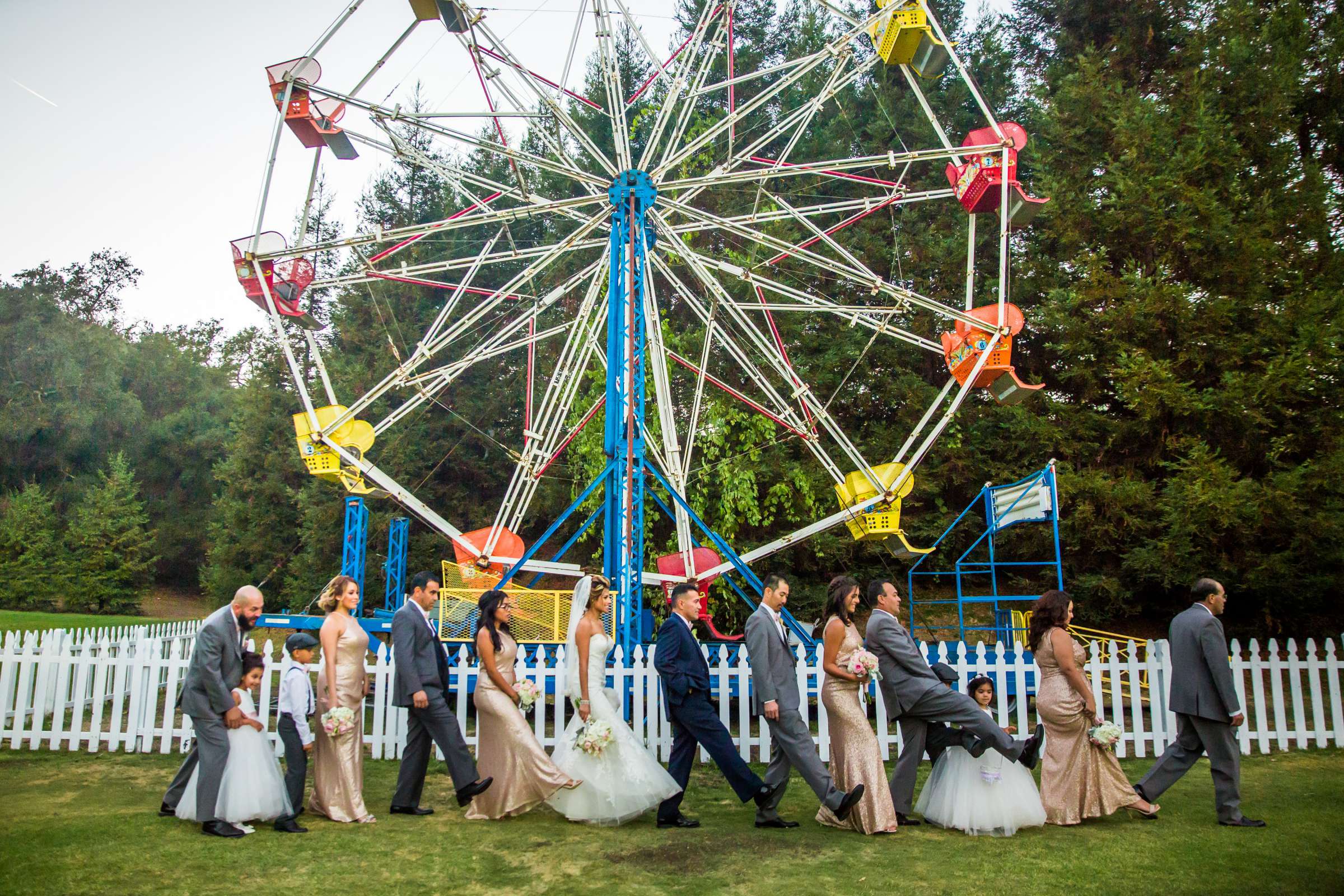 Bridal Party, Funny moment at Calamigos Ranch Wedding coordinated by DB Creativity, Maria and Gonsalo Wedding Photo #12 by True Photography