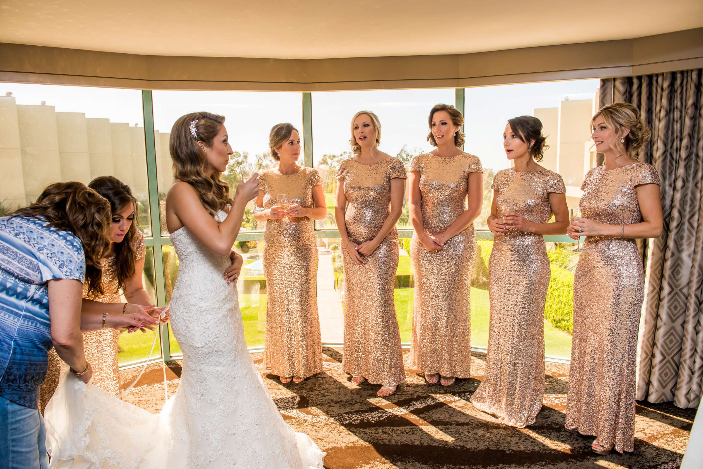 Hilton La Jolla Torrey Pines Wedding coordinated by Trendee Flowers, Gina and John Wedding Photo #29 by True Photography