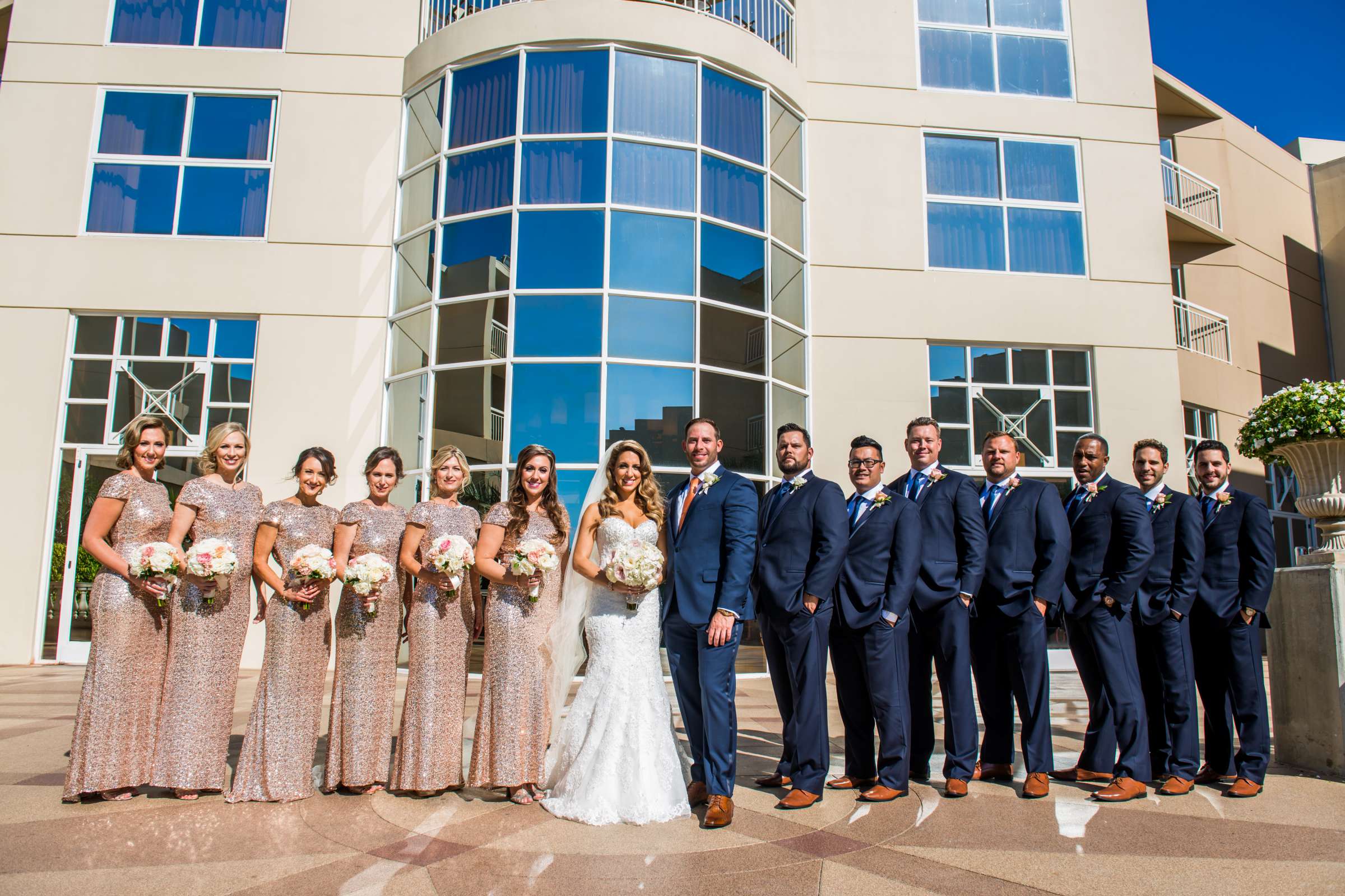 Hilton La Jolla Torrey Pines Wedding coordinated by Trendee Flowers, Gina and John Wedding Photo #54 by True Photography