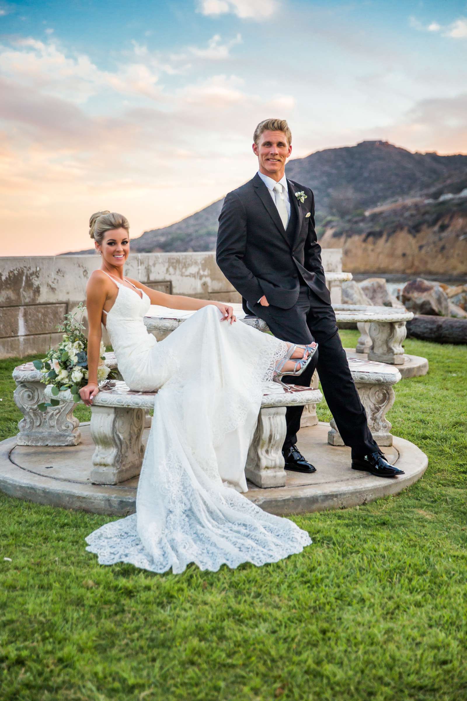 Stylized Portrait at Ocean View Room Wedding, Dana and Austin Wedding Photo #276119 by True Photography