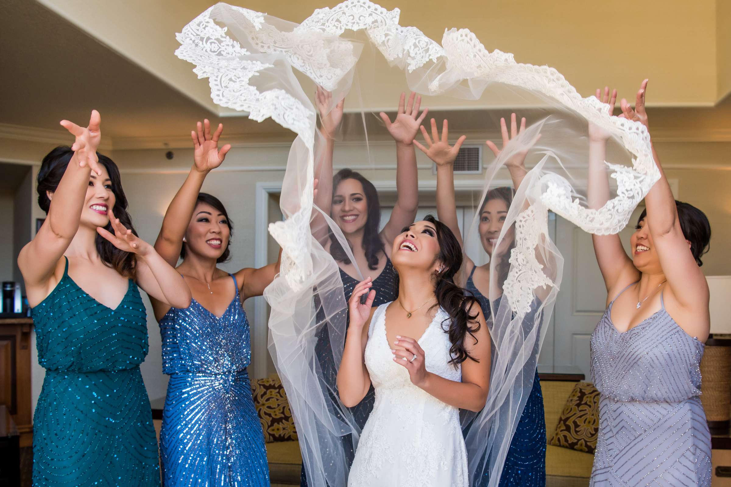 Getting Ready at Hyatt Regency Huntington Beach Wedding coordinated by Mele Amore, Nicole and Bryce Wedding Photo #27 by True Photography