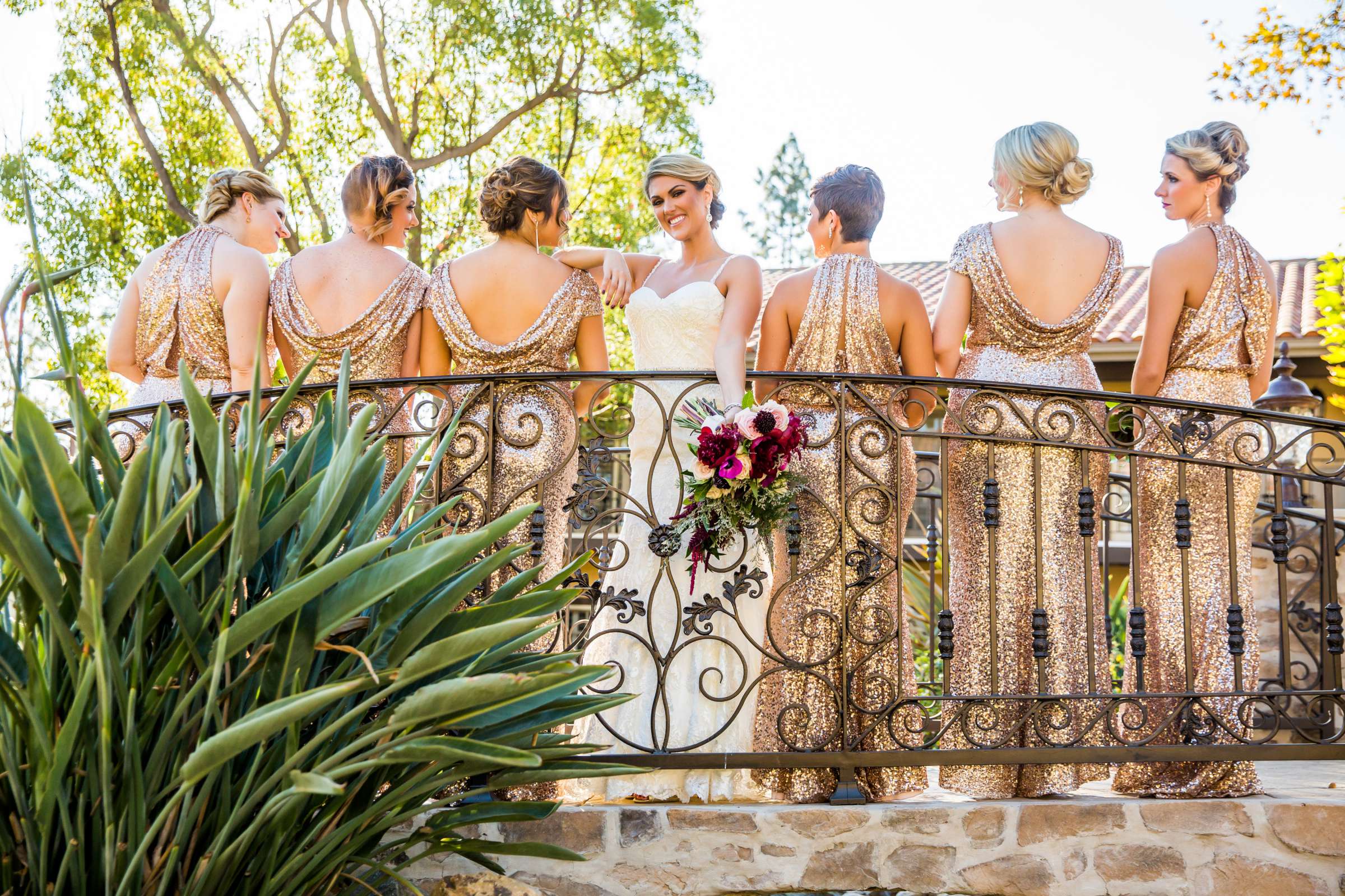 Westlake Village Inn Wedding coordinated by Cali LA Productions, Jennafer and Kylan Wedding Photo #51 by True Photography