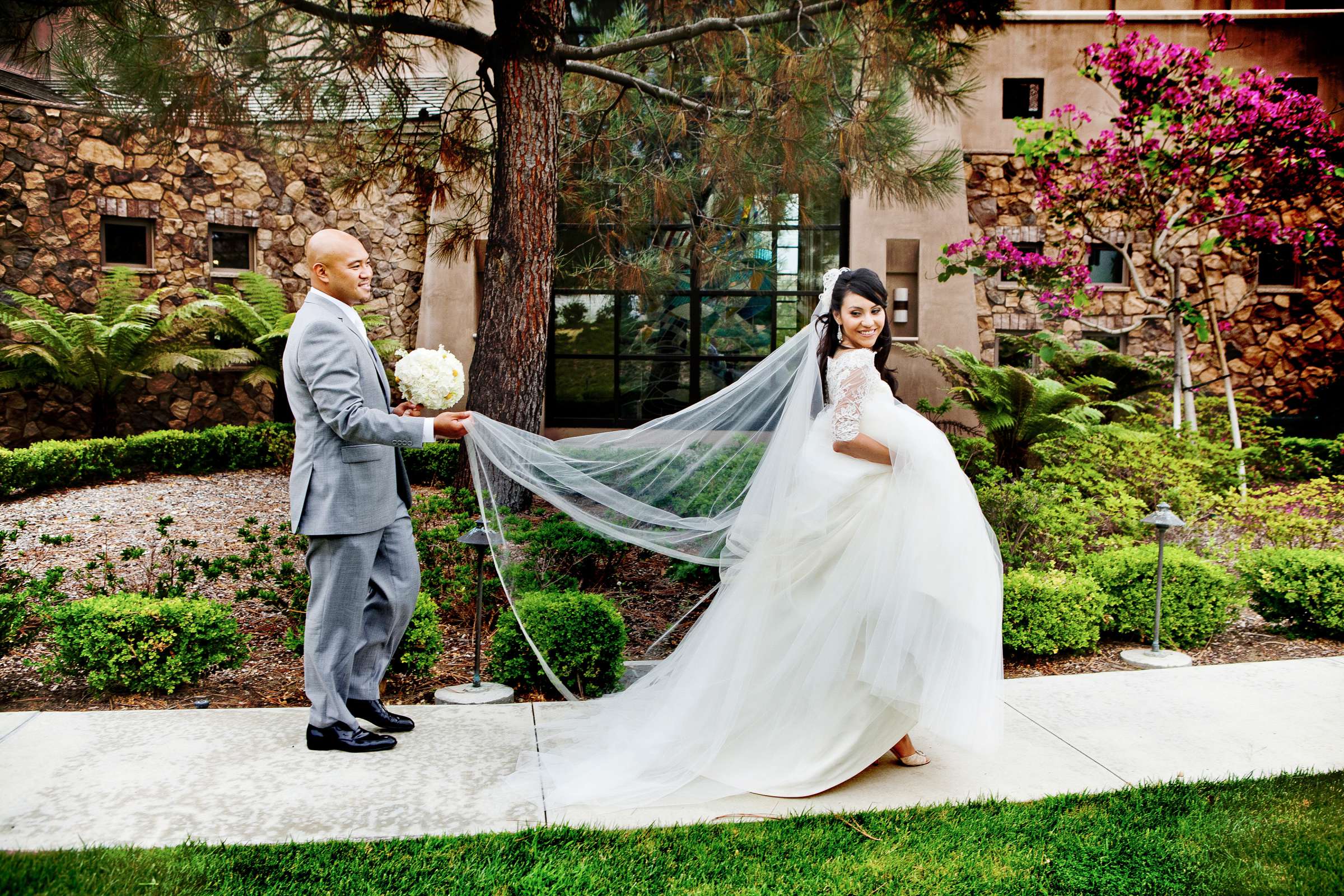 Rancho Bernardo Courtyard Wedding coordinated by Oh So Chic Events, Rai and Jezriel Wedding Photo #308415 by True Photography