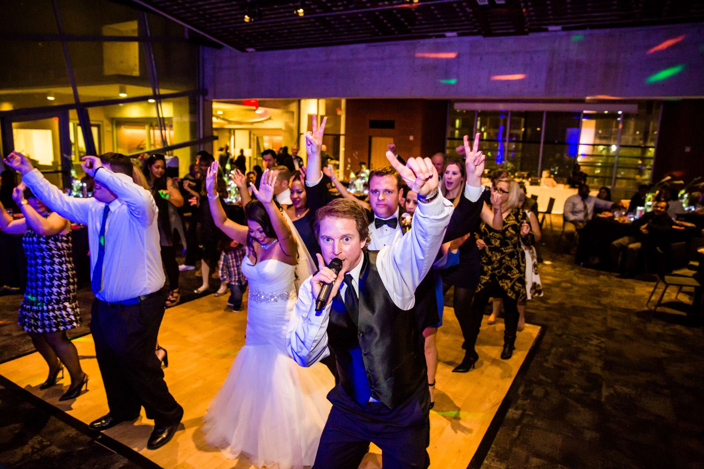 San Diego Central Library Wedding coordinated by MR floral&events, Aratiya and Christopher Wedding Photo #176 by True Photography