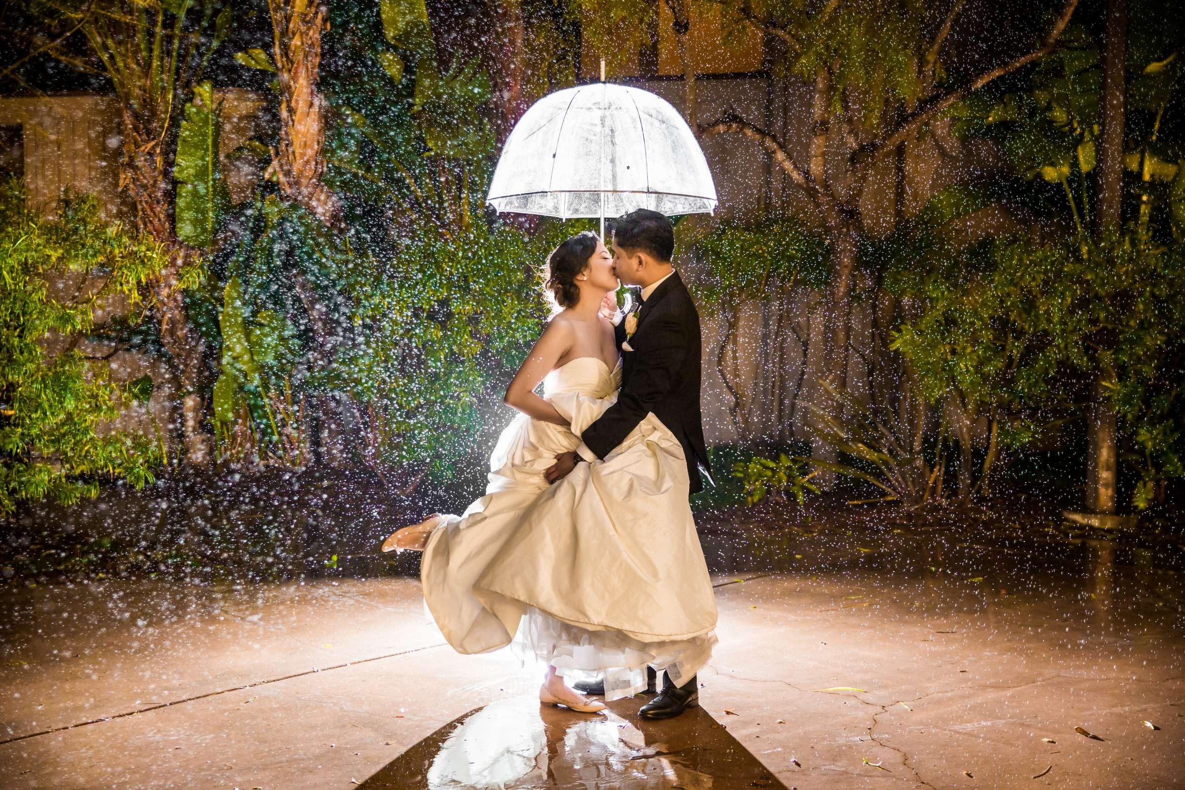 Romantic moment at Hyatt Regency Mission Bay Wedding coordinated by Lavish Weddings, Mariel and Jastine Wedding Photo #310320 by True Photography