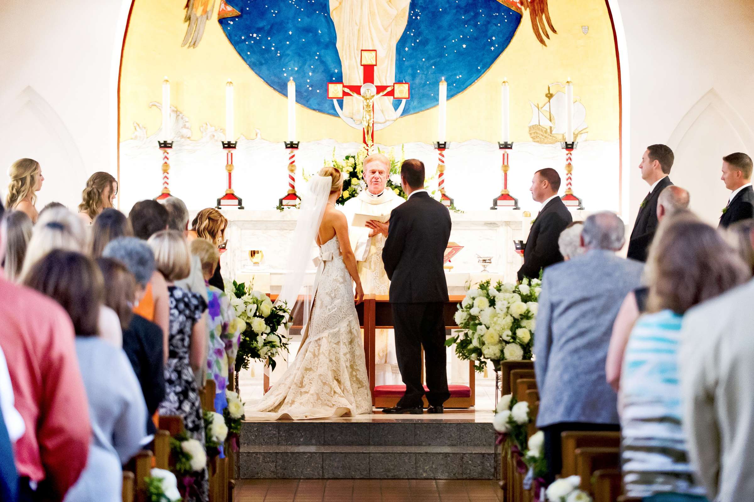 Mary Star of the Sea Wedding coordinated by A Diamond Celebration, Madeline and John Wedding Photo #313547 by True Photography