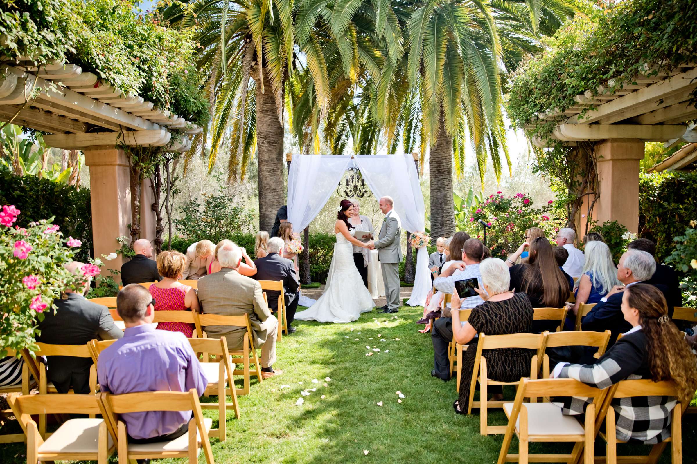 Rancho Valencia Wedding coordinated by Thomas Bui Lifestyle, Lauren and Kevin Wedding Photo #341772 by True Photography