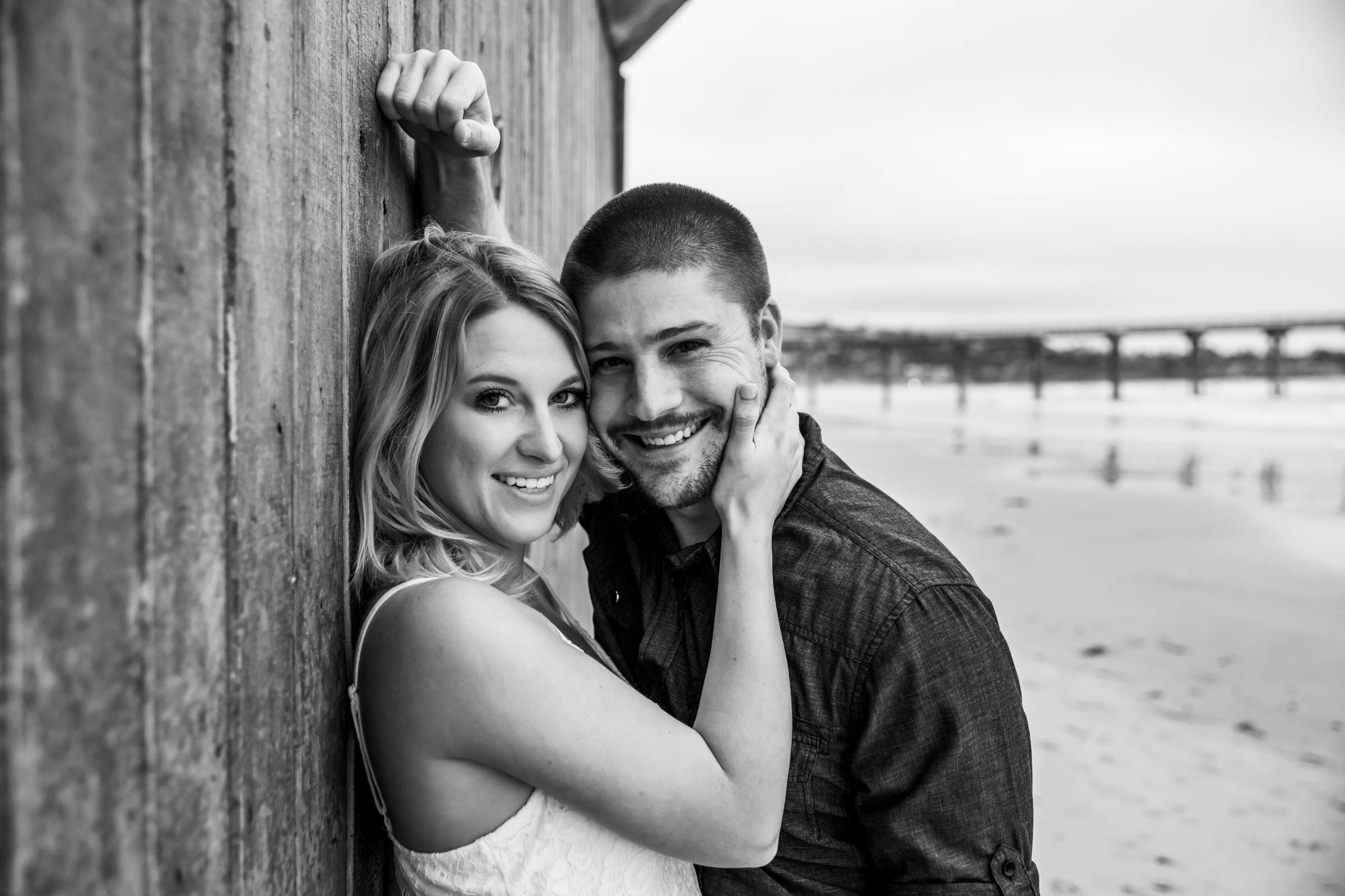 Scripps Seaside Forum Engagement, Caitlin and Tyler Engagement Photo #11 by True Photography