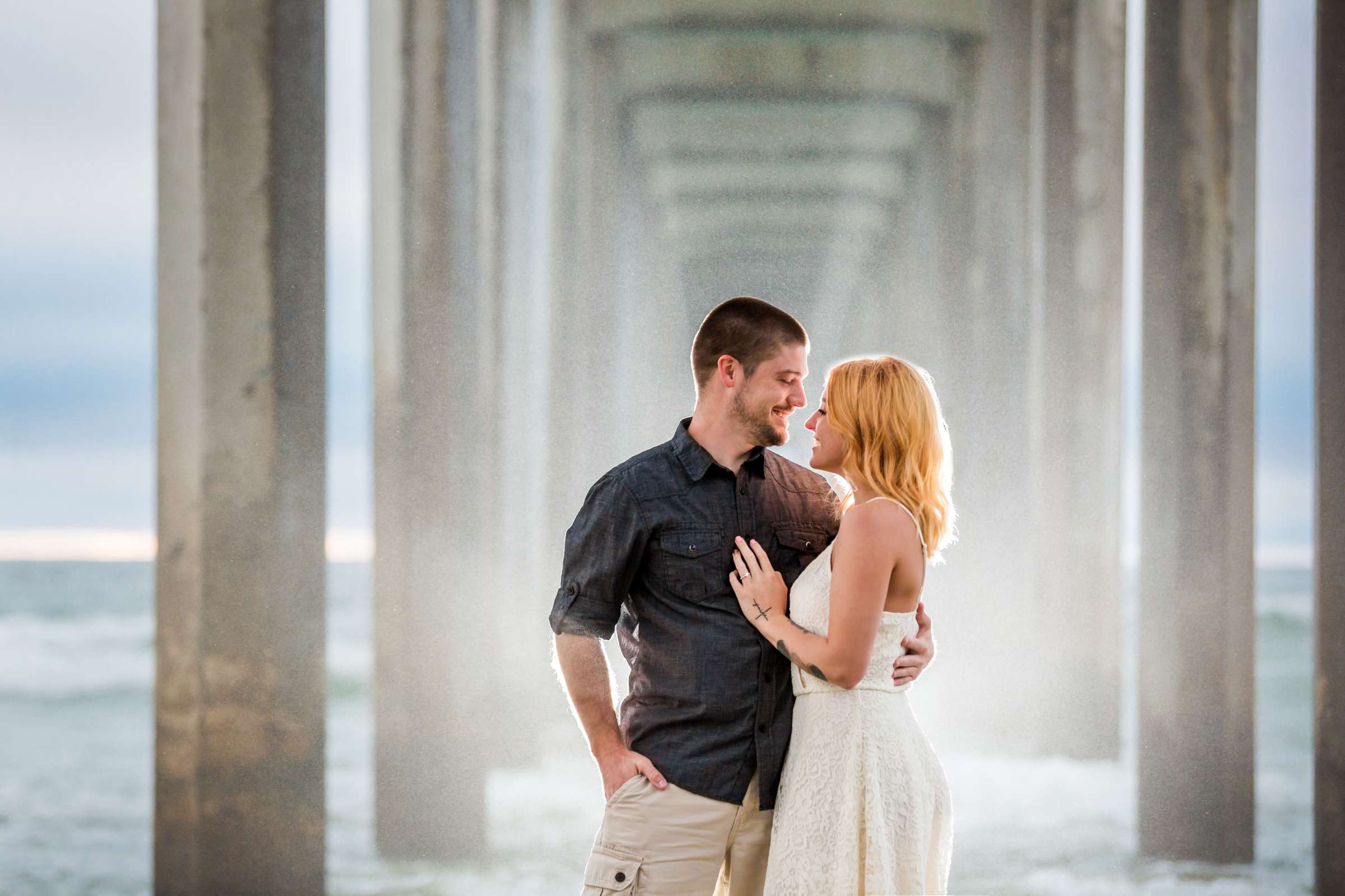 Scripps Seaside Forum Engagement, Caitlin and Tyler Engagement Photo #18 by True Photography