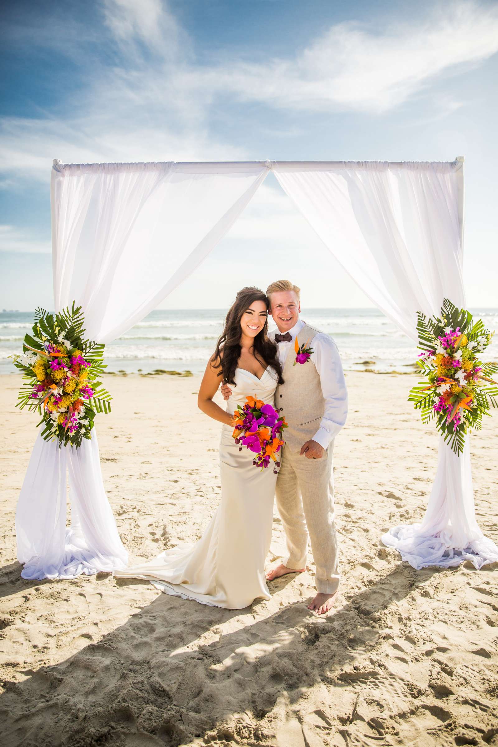 Coronado Community Center Wedding coordinated by Memories by Clarissa, Michelle and Justin Wedding Photo #2 by True Photography