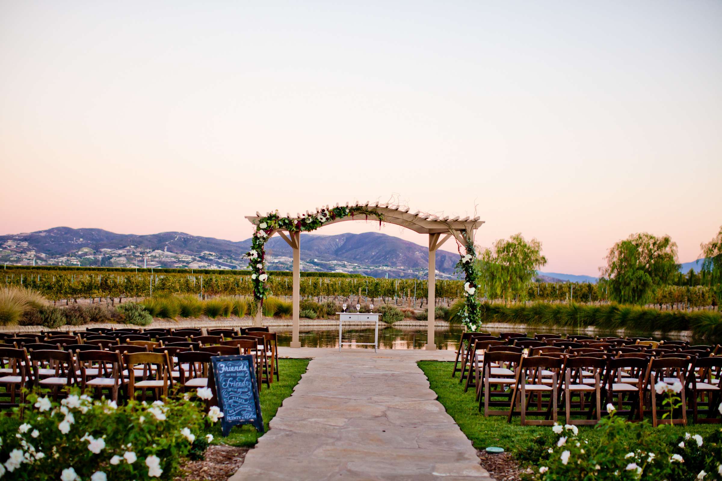 Ponte Estate Winery Wedding coordinated by Seven Stems Floral Design & Events, Rachel and Dustin Wedding Photo #362452 by True Photography