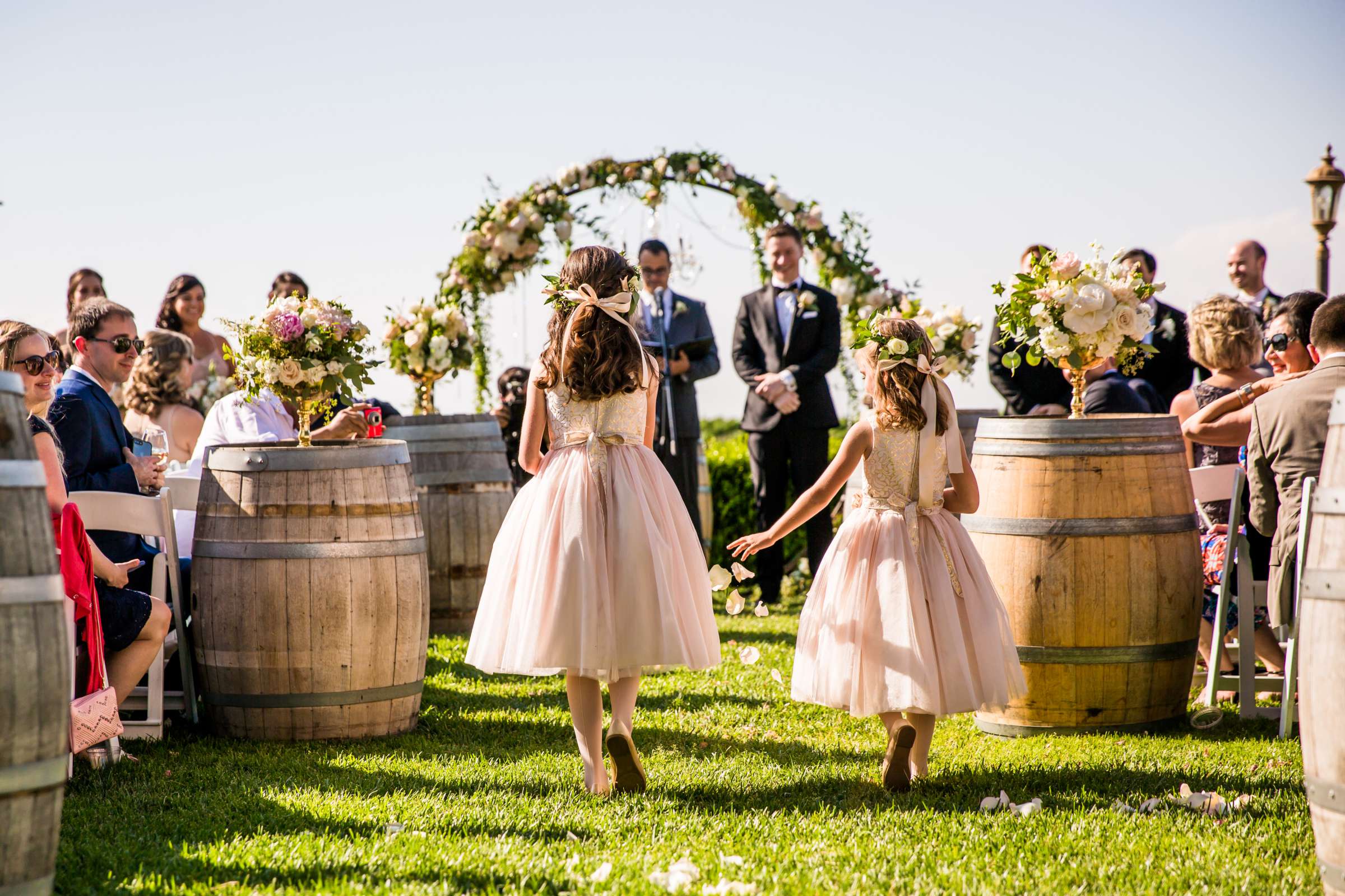 Flower Girl at Callaway Vineyards & Winery Wedding, Natalia and Mike Wedding Photo #62 by True Photography