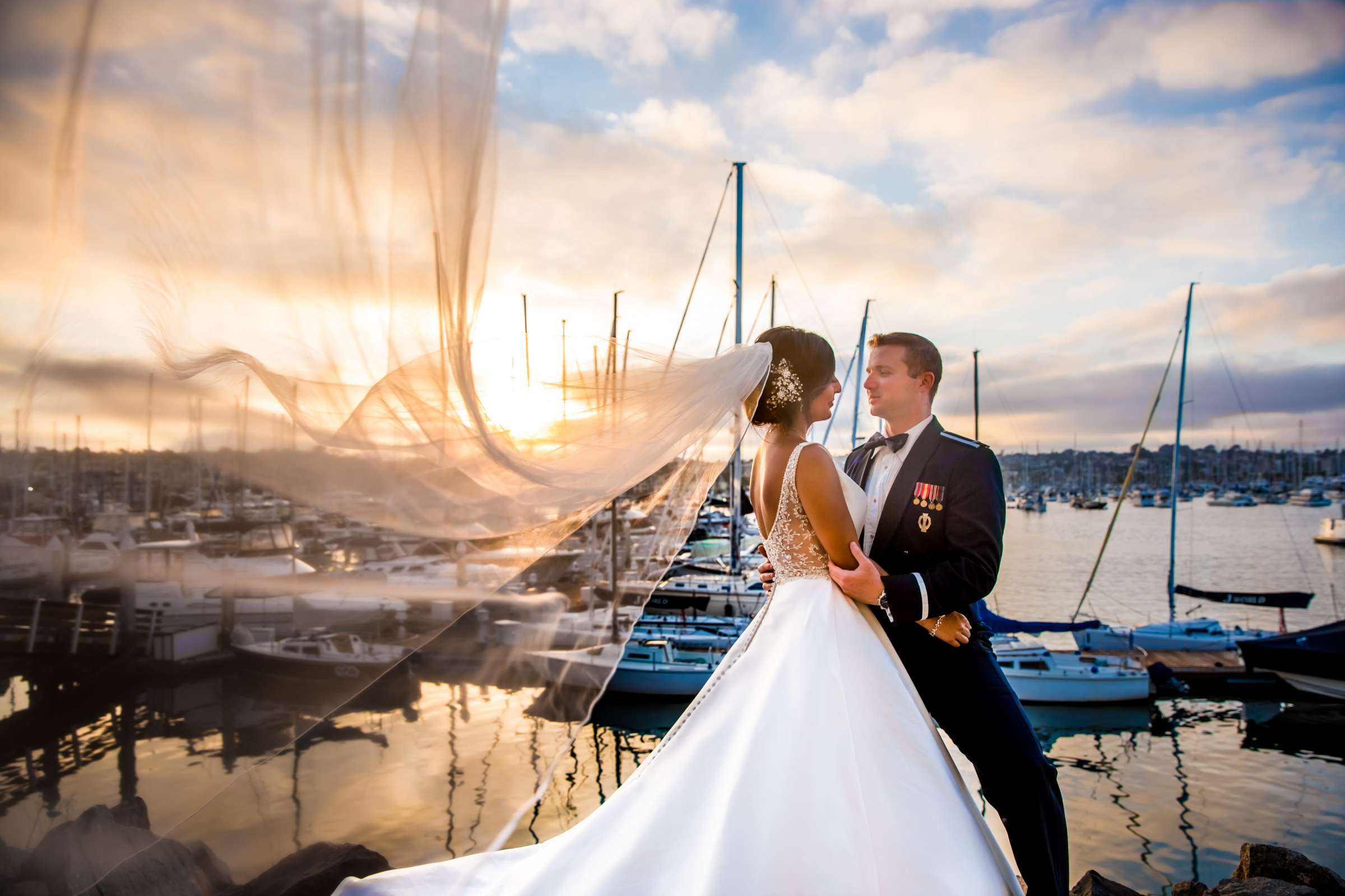 Veil at Humphrey's Half Moon Inn Wedding coordinated by Serendipity Events, Karissa and Matthew Wedding Photo #402971 by True Photography