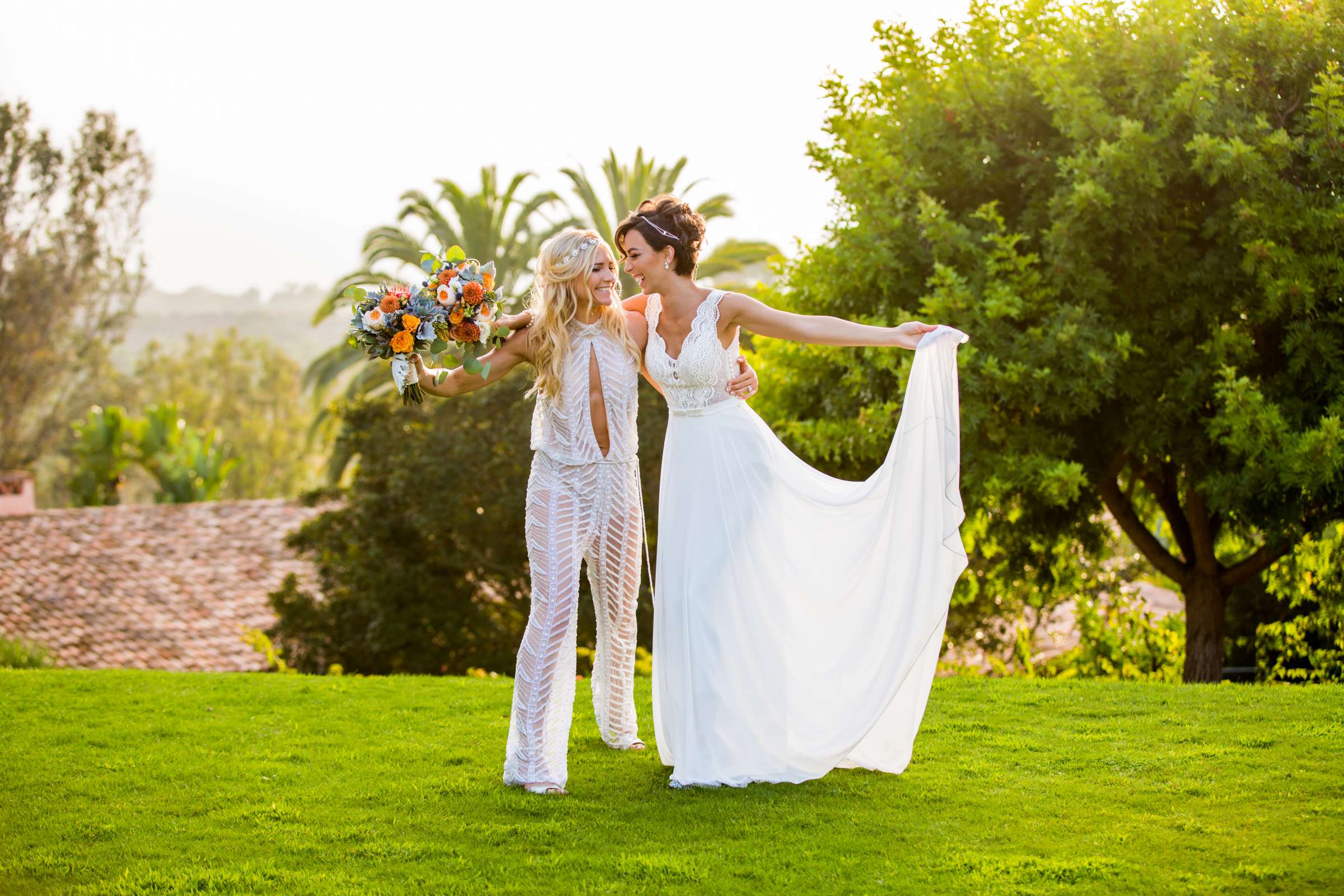 Rancho Valencia Wedding coordinated by Thomas Bui Lifestyle, Kerstin and Lottie Wedding Photo #20 by True Photography