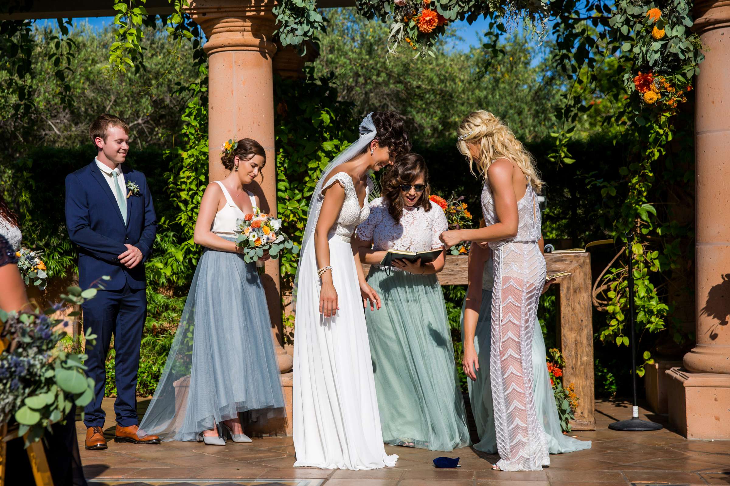 Rancho Valencia Wedding coordinated by Thomas Bui Lifestyle, Kerstin and Lottie Wedding Photo #81 by True Photography