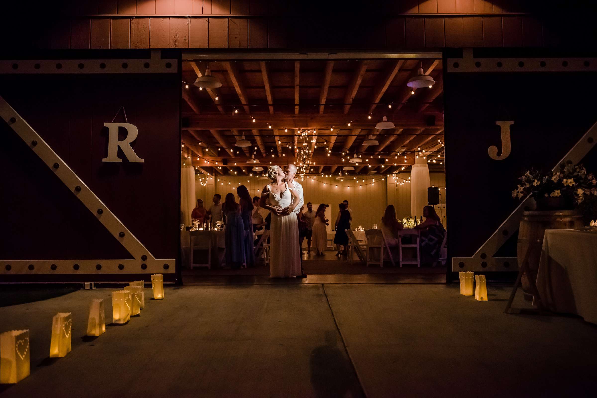 Night Shot at Strawberry Farms Golf Club Wedding, Riley and JJ Wedding Photo #407293 by True Photography