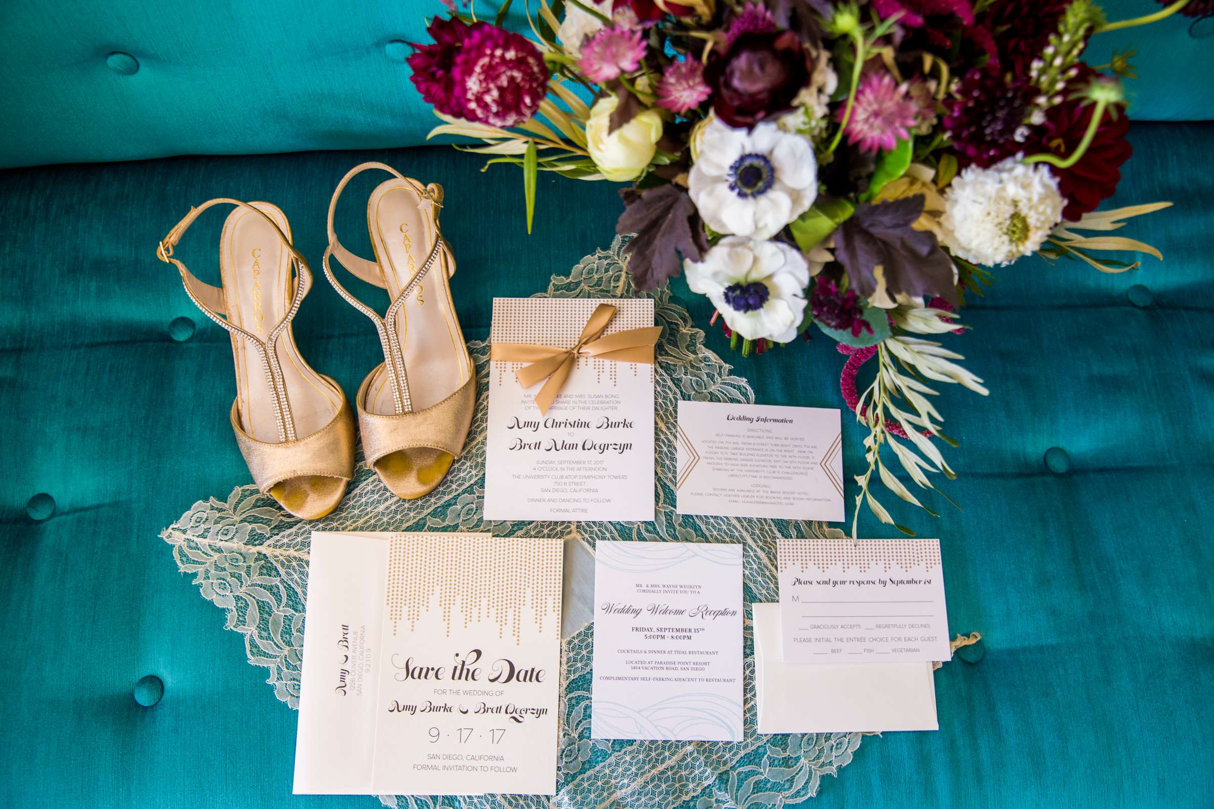 The University Club Atop Symphony Towers Wedding coordinated by Aquilone Events, Amy and Brett Wedding Photo #414177 by True Photography