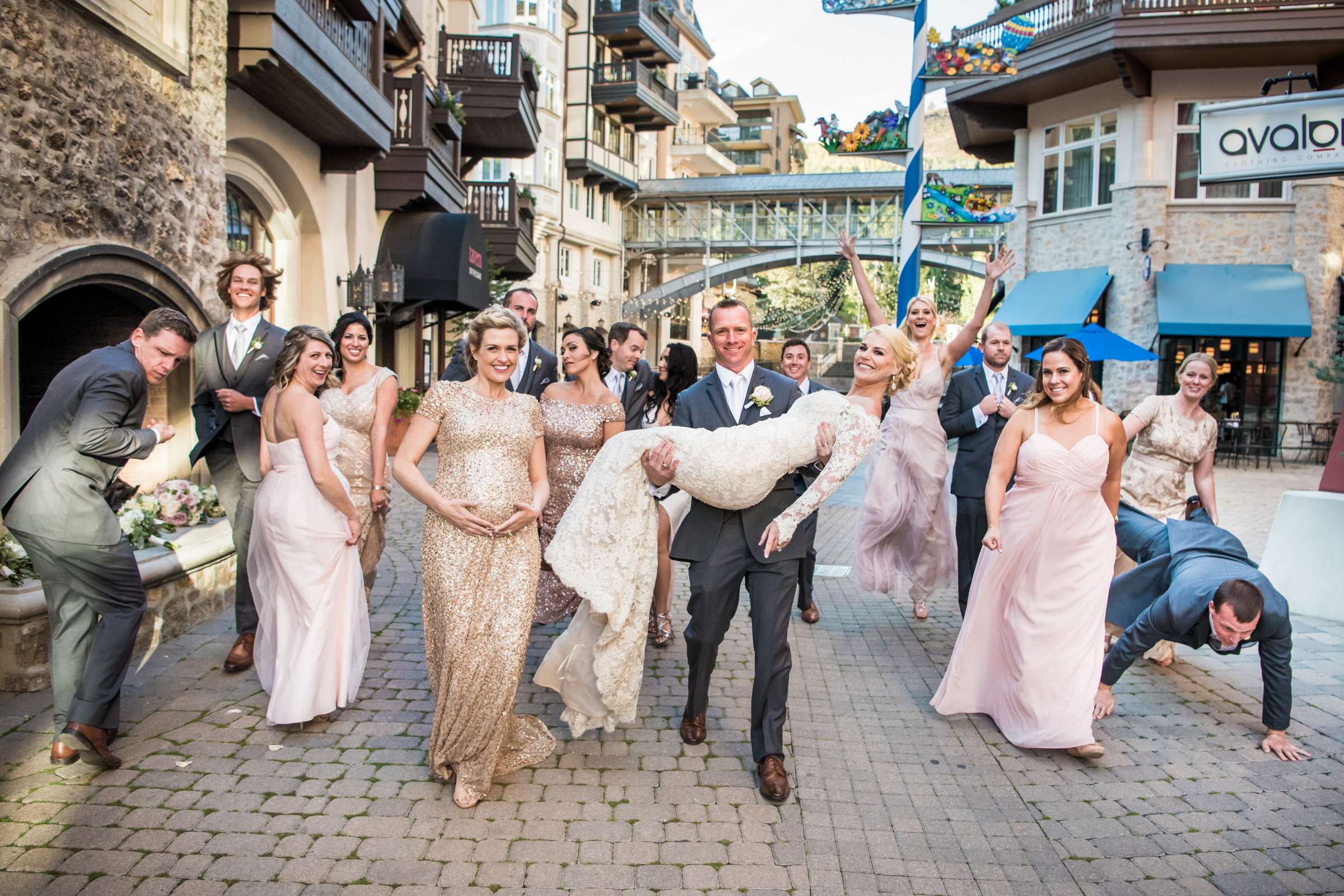 The Vail Wedding Deck Wedding coordinated by Carolyn Moorman, Heidi and Justin Wedding Photo #17 by True Photography