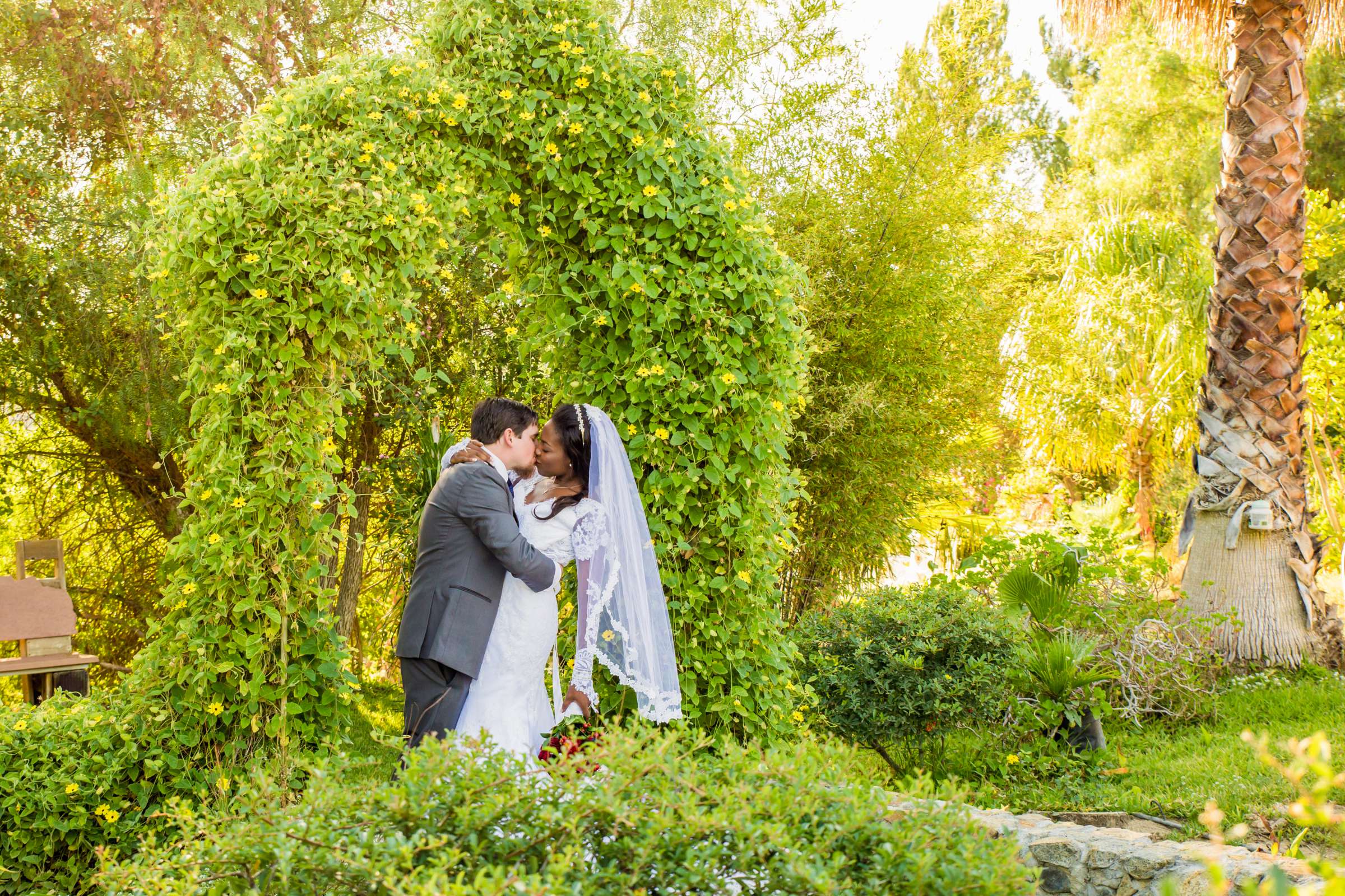 Romantic moment at Fallbrook Hacienda Wedding, Elizabeth and Nicholas Wedding Photo #425264 by True Photography