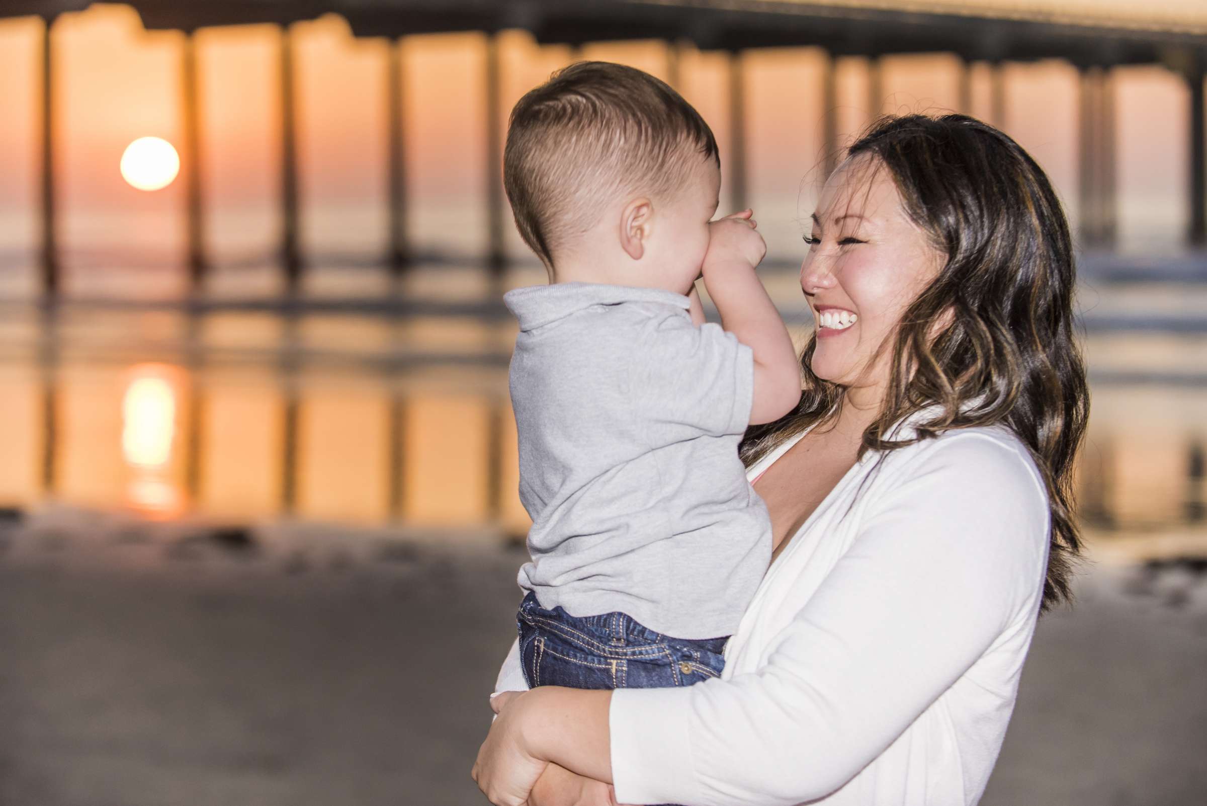 Scripps Seaside Forum Family Portraits, Kana and Laurence Family Photo #18 by True Photography