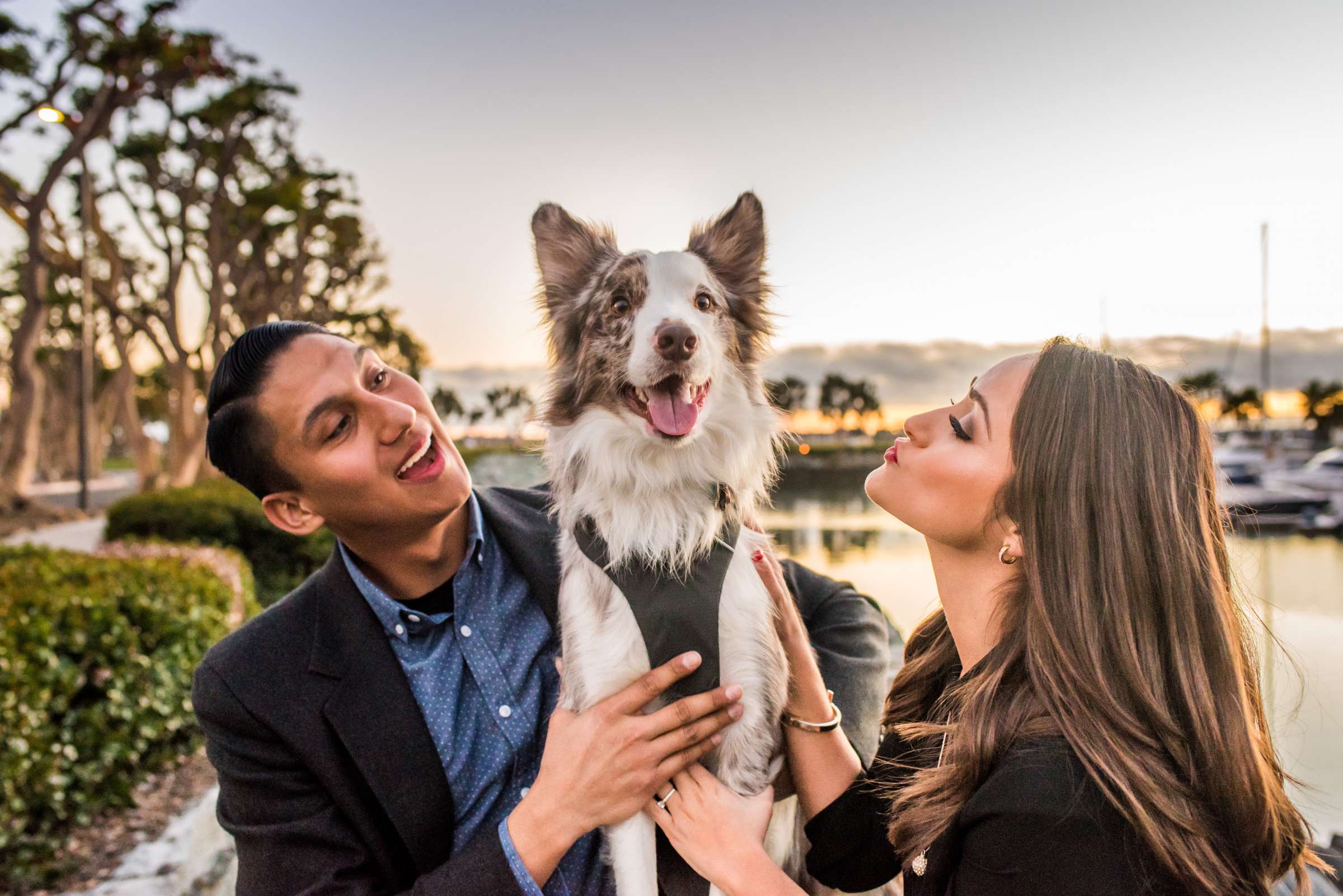 Pets at Engagement, Deann and Oscar Engagement Photo #7 by True Photography