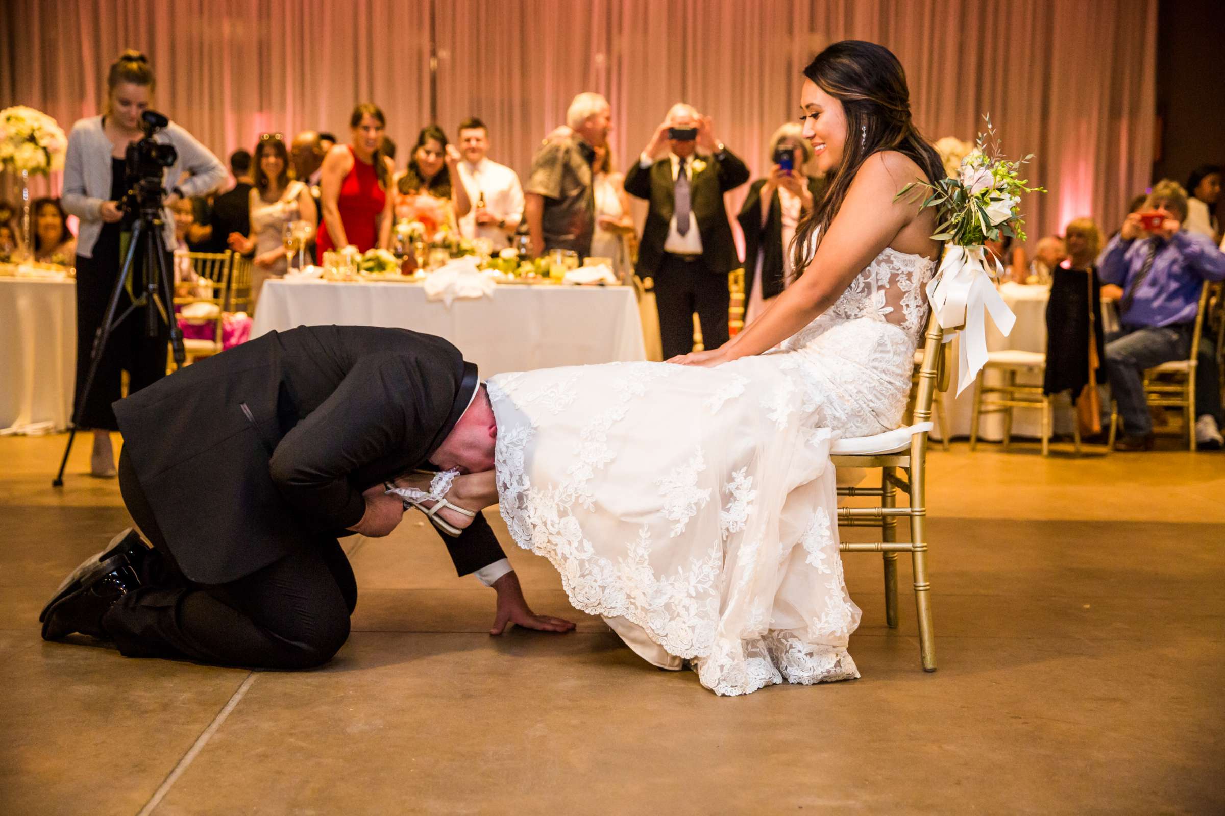 Scripps Seaside Forum Wedding coordinated by Lavish Weddings, Krystle and Justin Wedding Photo #453361 by True Photography