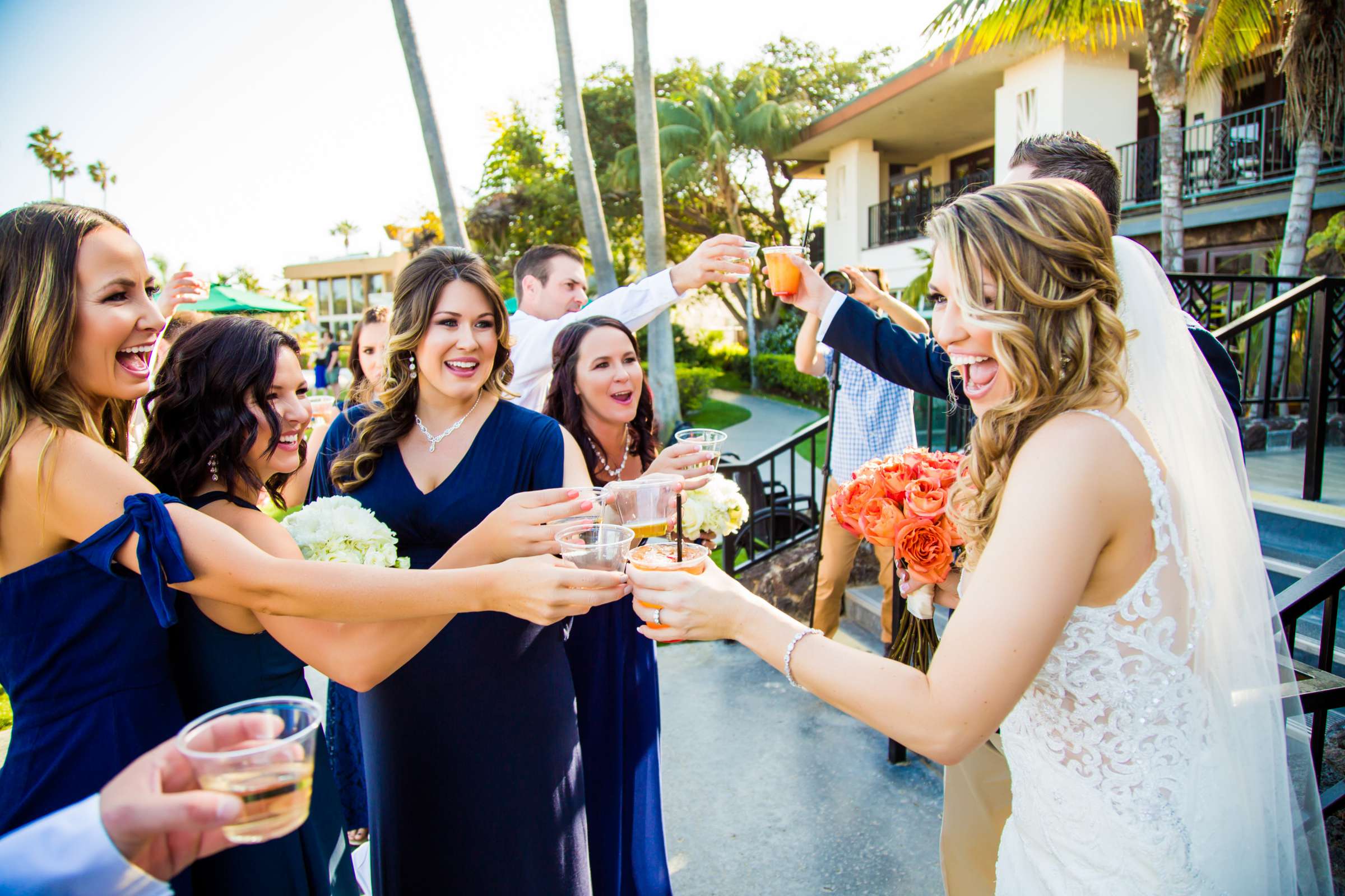 Candid moment at Catamaran Resort Wedding coordinated by Sweet Blossom Weddings, Ashley and Rob Wedding Photo #458493 by True Photography
