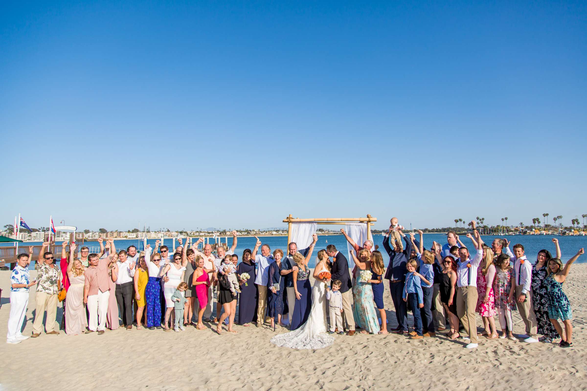 Group Photos at Catamaran Resort Wedding coordinated by Sweet Blossom Weddings, Ashley and Rob Wedding Photo #458495 by True Photography