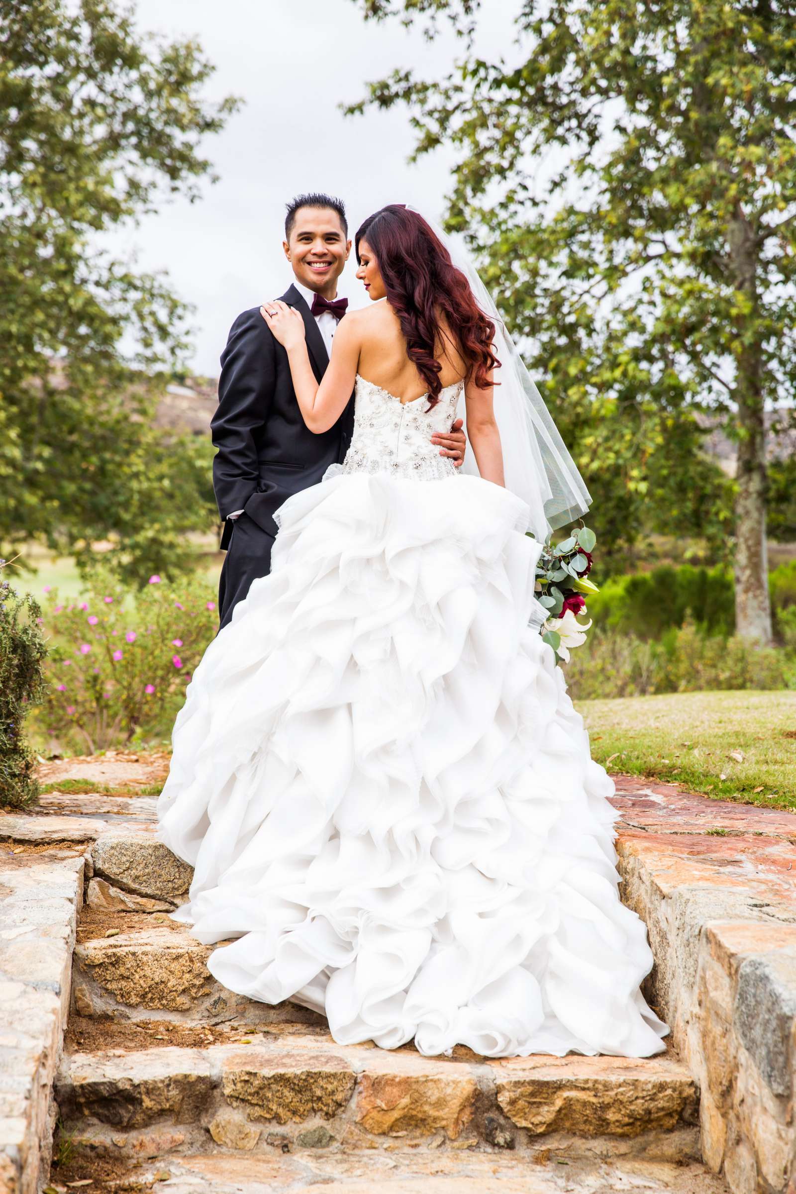 Bride and Groom at Maderas Golf Club Wedding coordinated by Lavish Weddings, Resi and Jason Wedding Photo #115 by True Photography