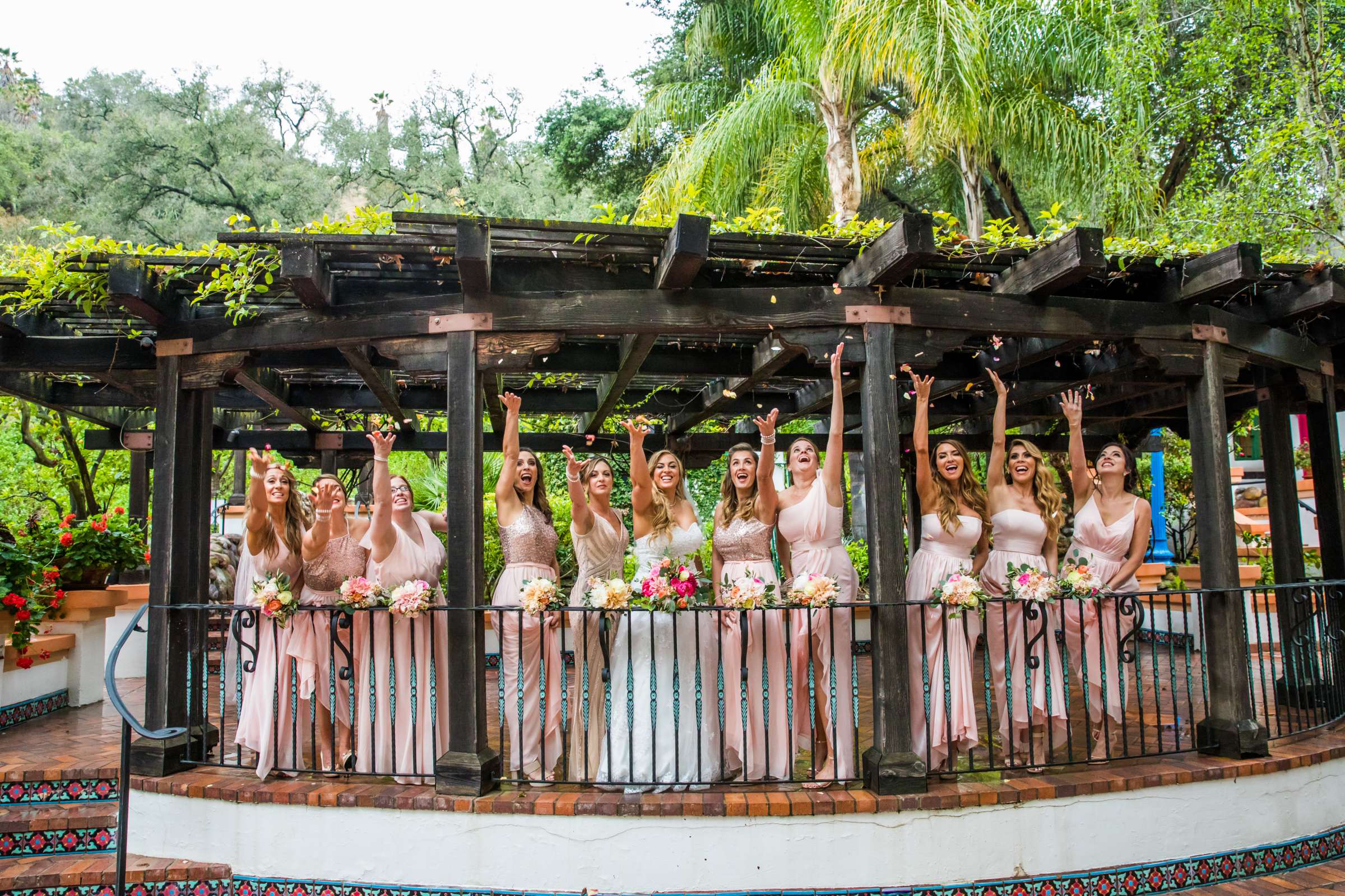 Bridesmaids at Rancho Las Lomas Wedding, Nicole and Derek Wedding Photo #45 by True Photography