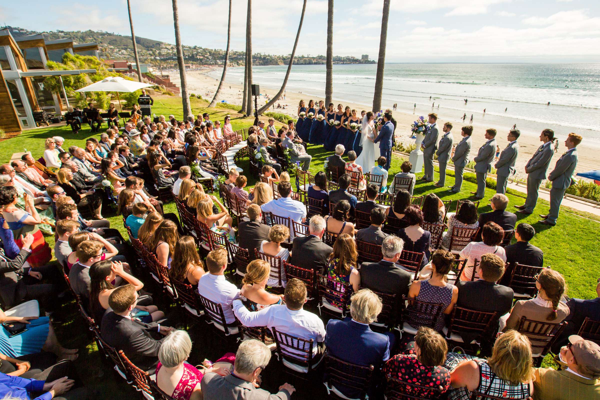 Scripps Seaside Forum Wedding coordinated by A Perfect Day With Renee, Caitlin and Christopher Wedding Photo #82 by True Photography
