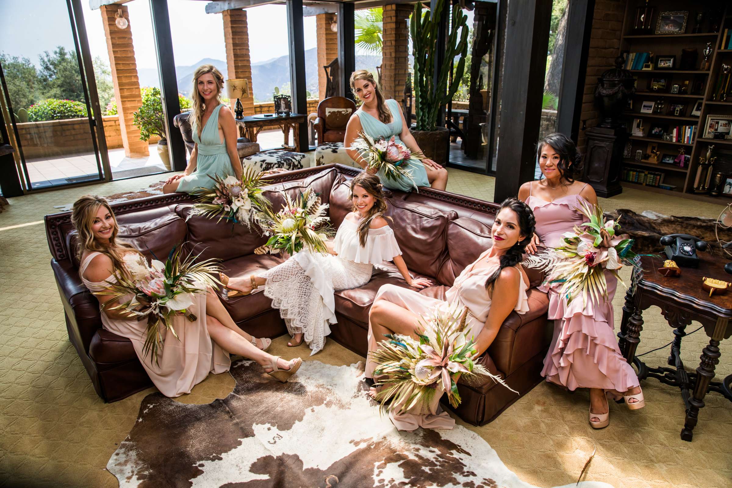 Bridesmaids at Condors Nest Ranch Wedding, Nicole and Mark Wedding Photo #488674 by True Photography