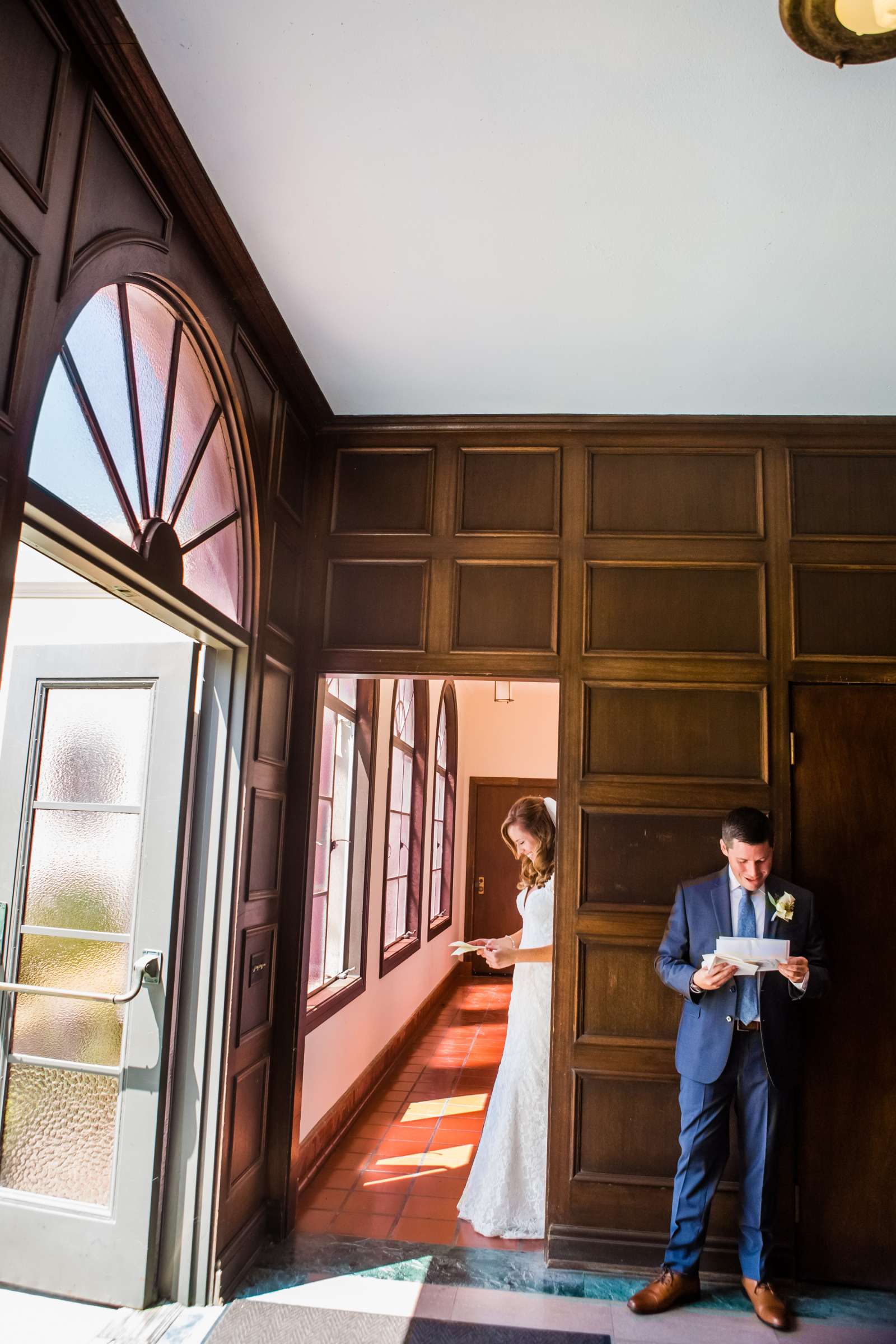 First Look at La Jolla Cove Rooftop Wedding, Carly and Jonathan Wedding Photo #45 by True Photography