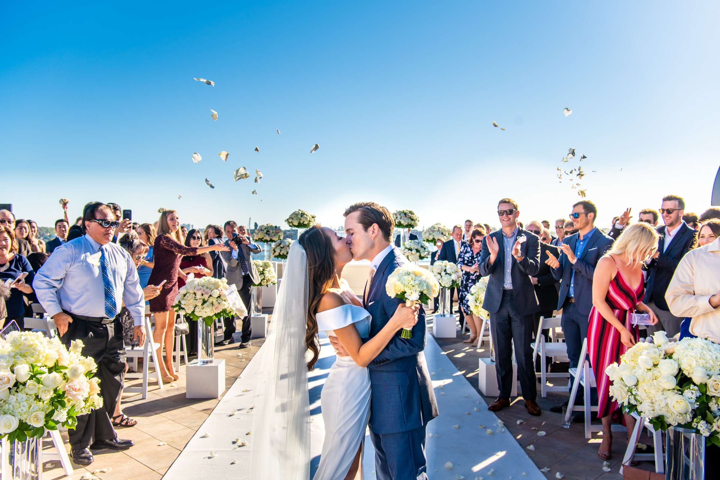 Marriott Marquis San Diego Marina Wedding coordinated by First Comes Love Weddings & Events, Kelsey and Dylan Wedding Photo #111 by True Photography