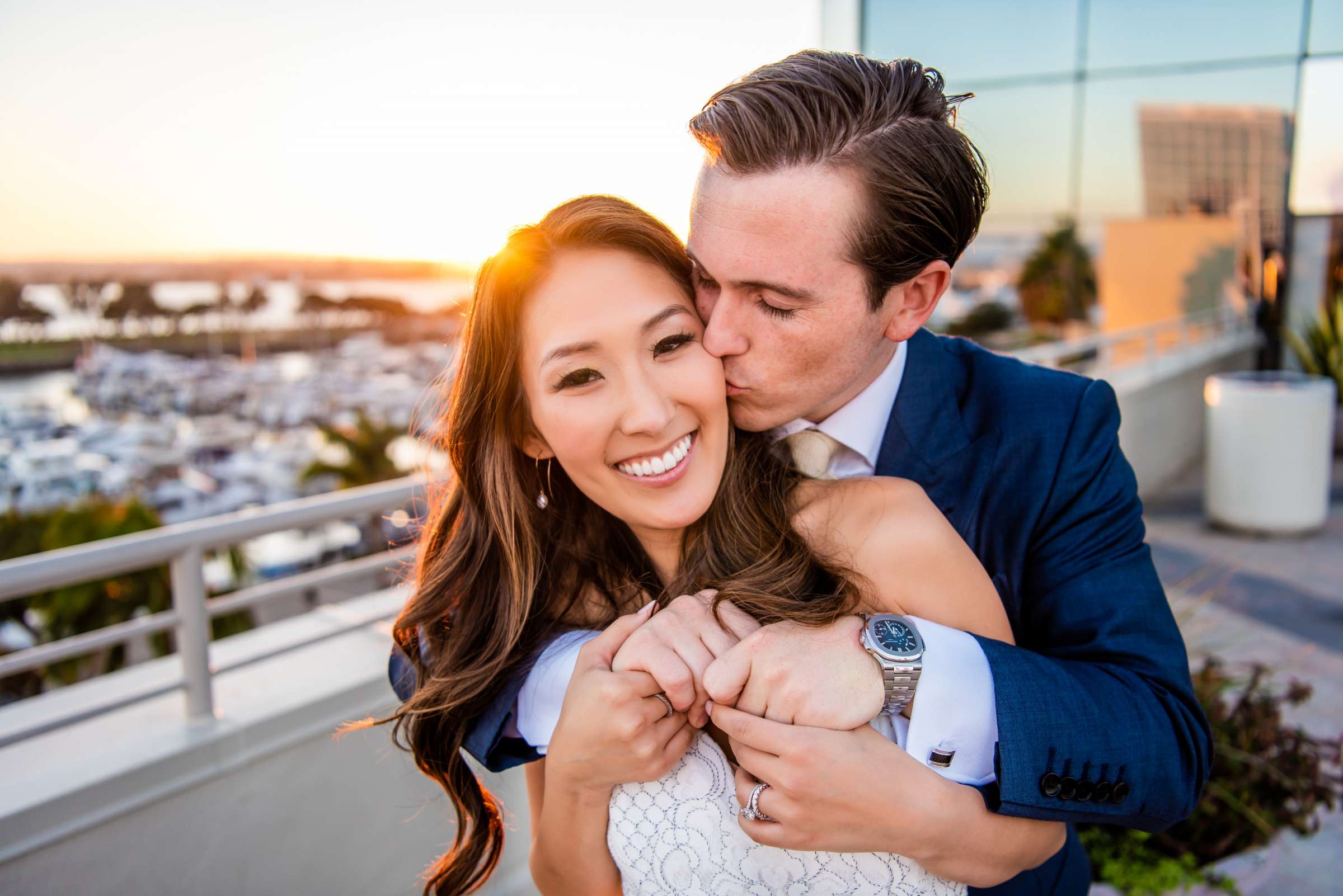 Marriott Marquis San Diego Marina Wedding coordinated by First Comes Love Weddings & Events, Kelsey and Dylan Wedding Photo #132 by True Photography